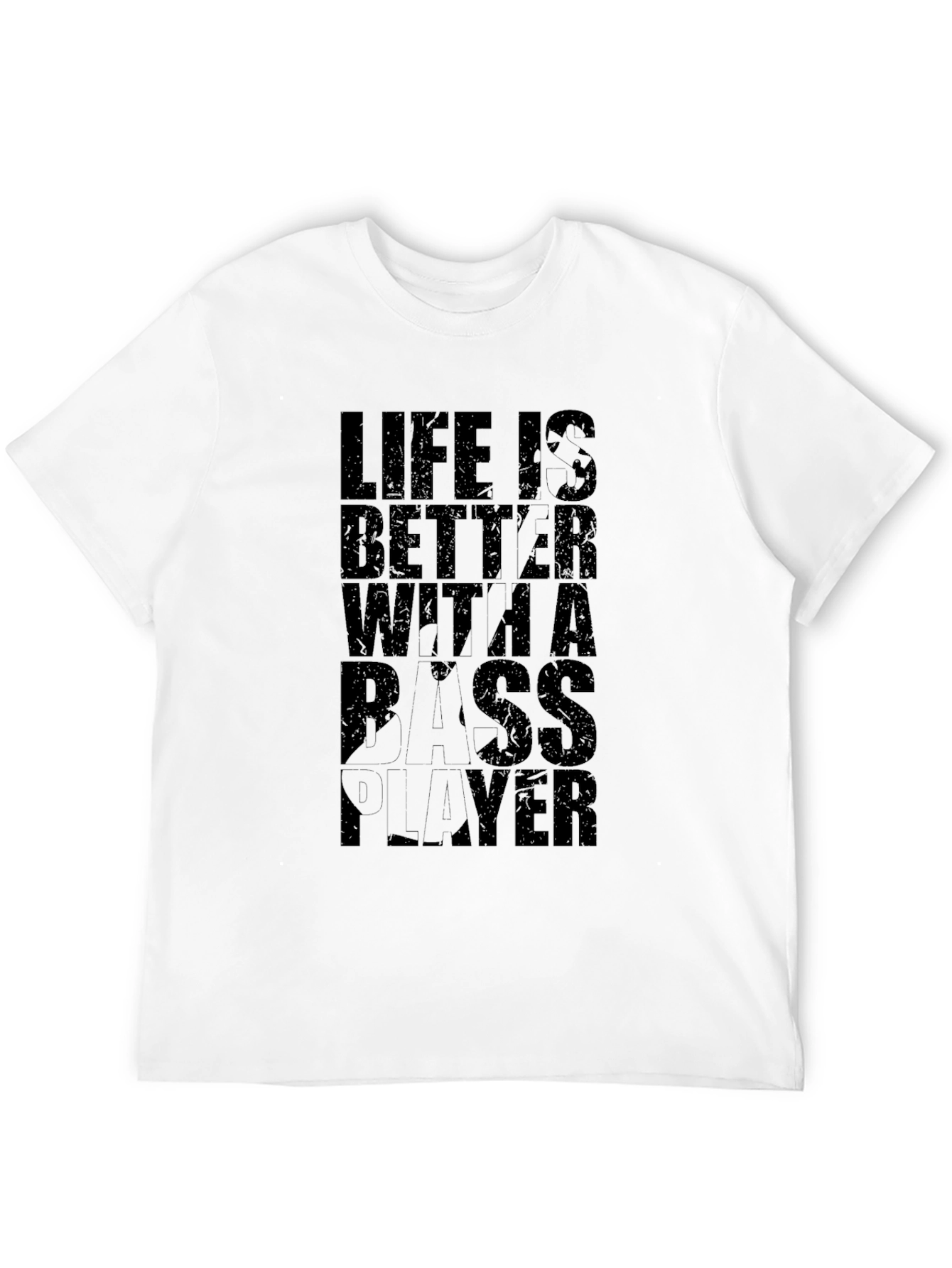 Black Life Is Better With A Bass Player Graphic T-Shirt view 12
