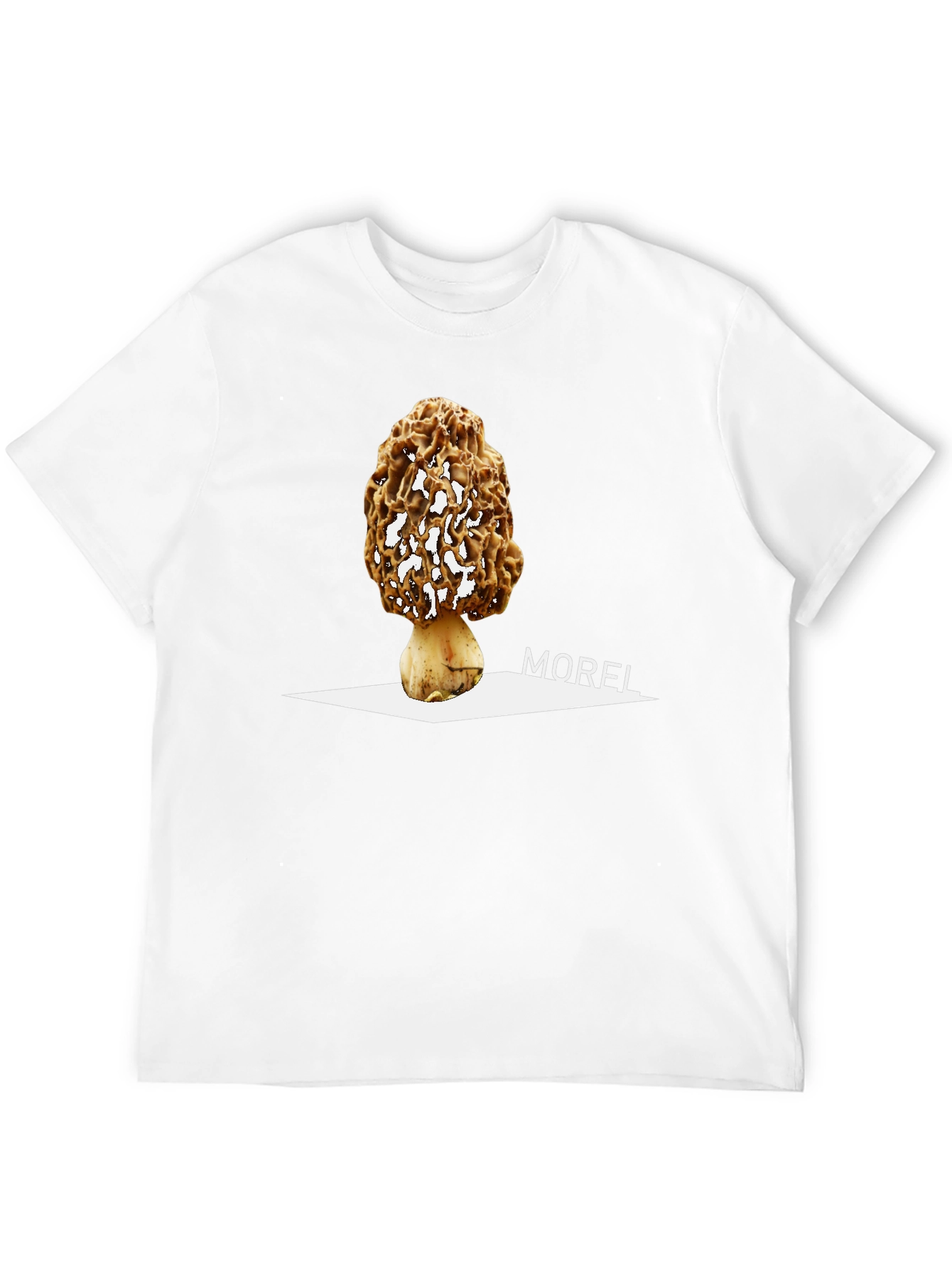 Black Morel Mushroom Graphic Tee - Unique Nature Design view 12