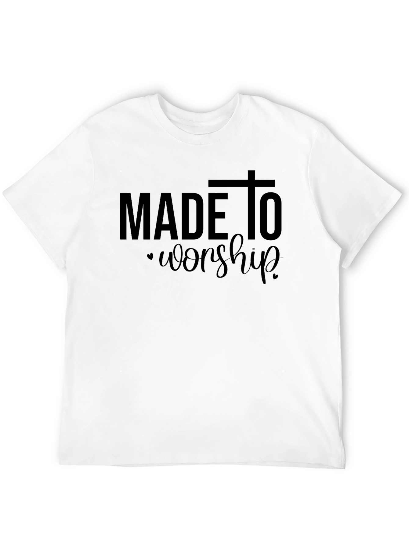 Black Made to Worship Black Graphic Tee view 12