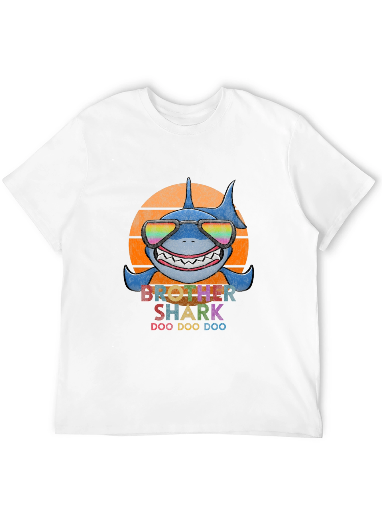 Black Brother Shark Doo Doo Doo T-Shirt view 12