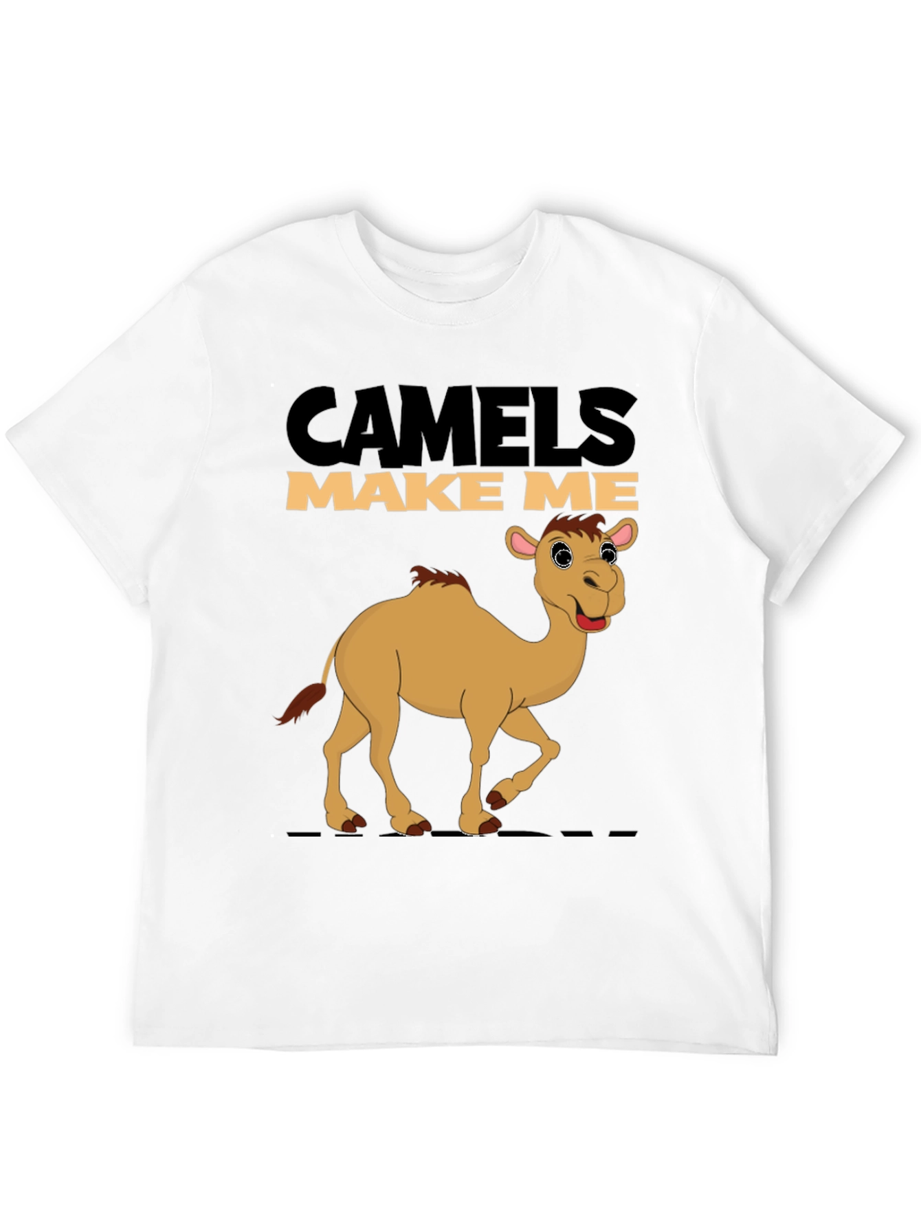 Black Camels Make Me Smile Black T-Shirt view 12