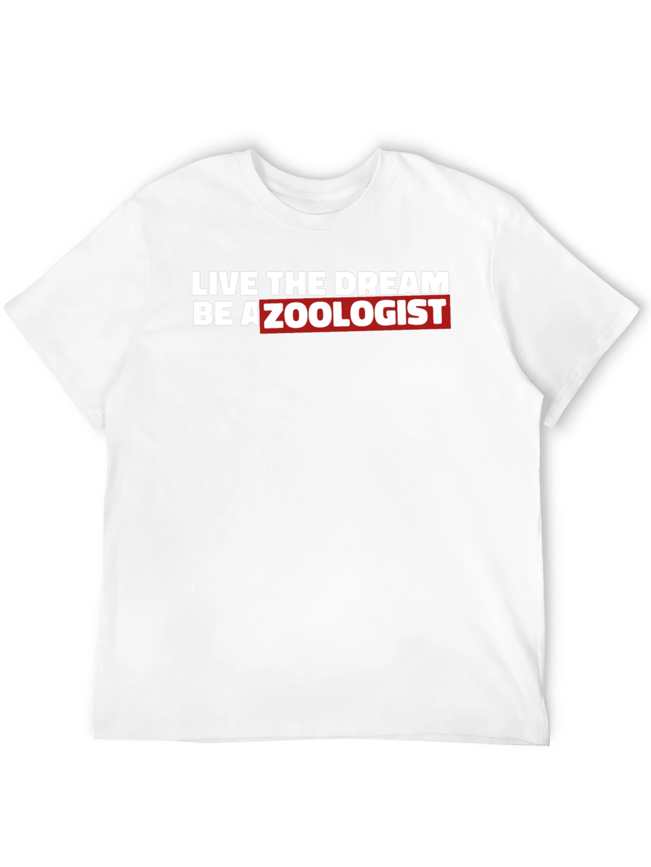 Black Live The Dream Be A Zoologist T-Shirt view 12
