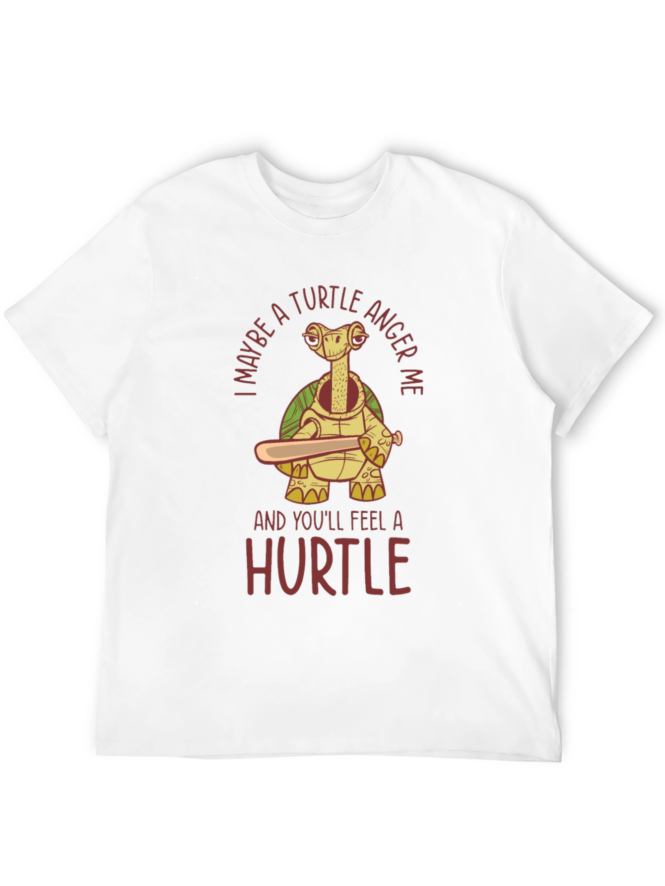 Black Turtle Anger Funny Graphic T-Shirt view 12