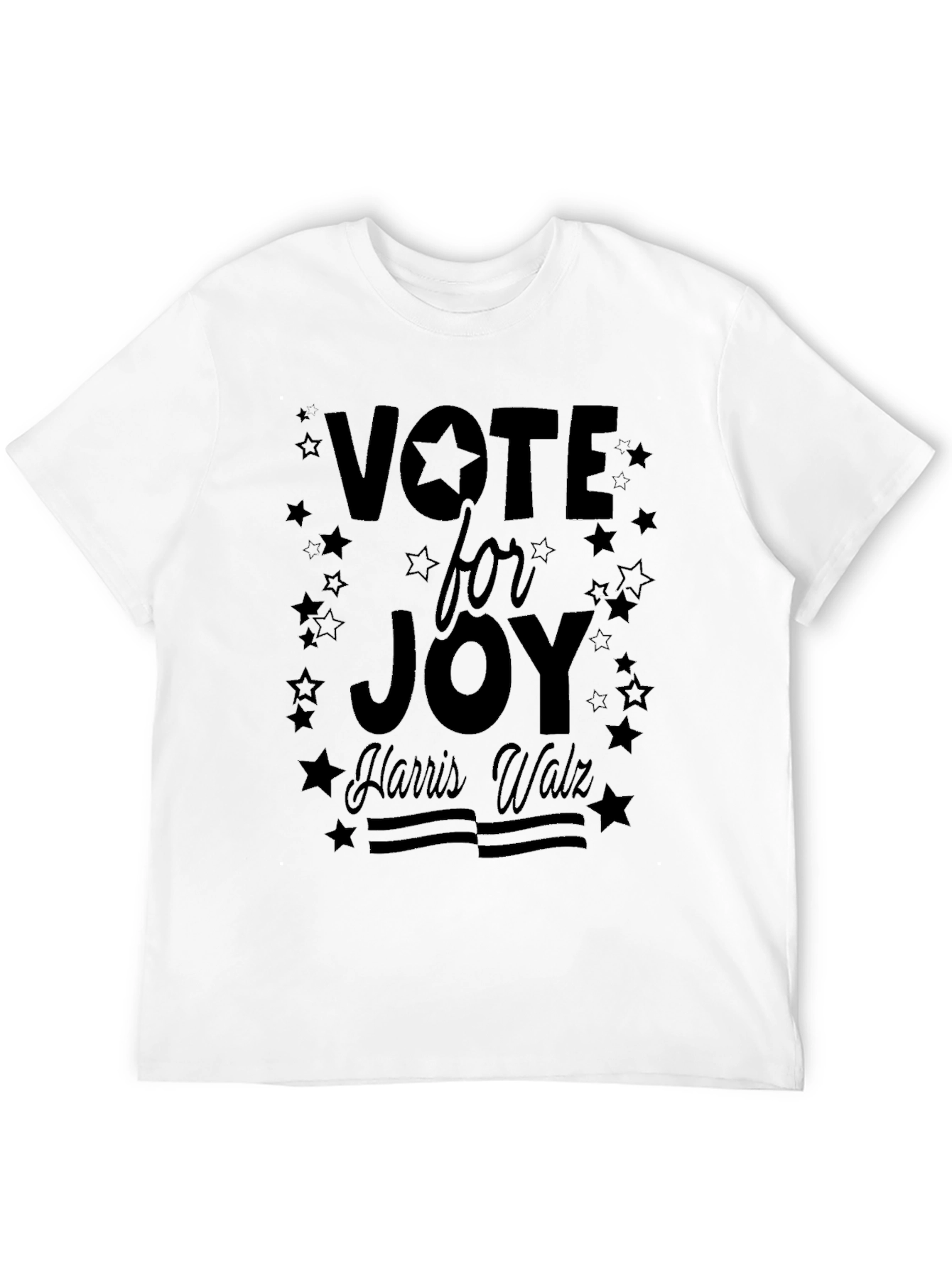 Black Vote for Joy Harris Walz Black T-Shirt view 12