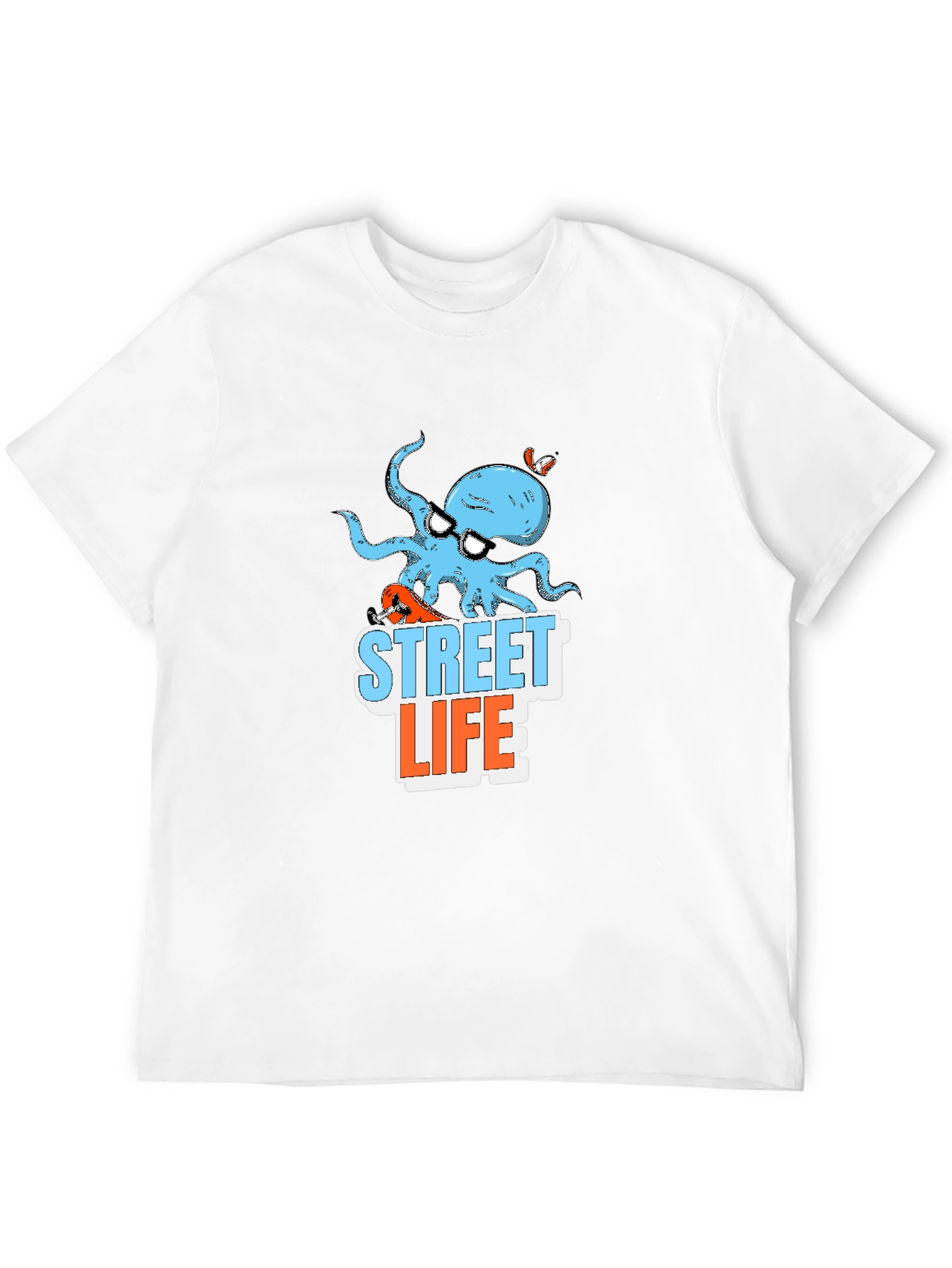 Black Street Life Octopus Graphic T-Shirt view 12