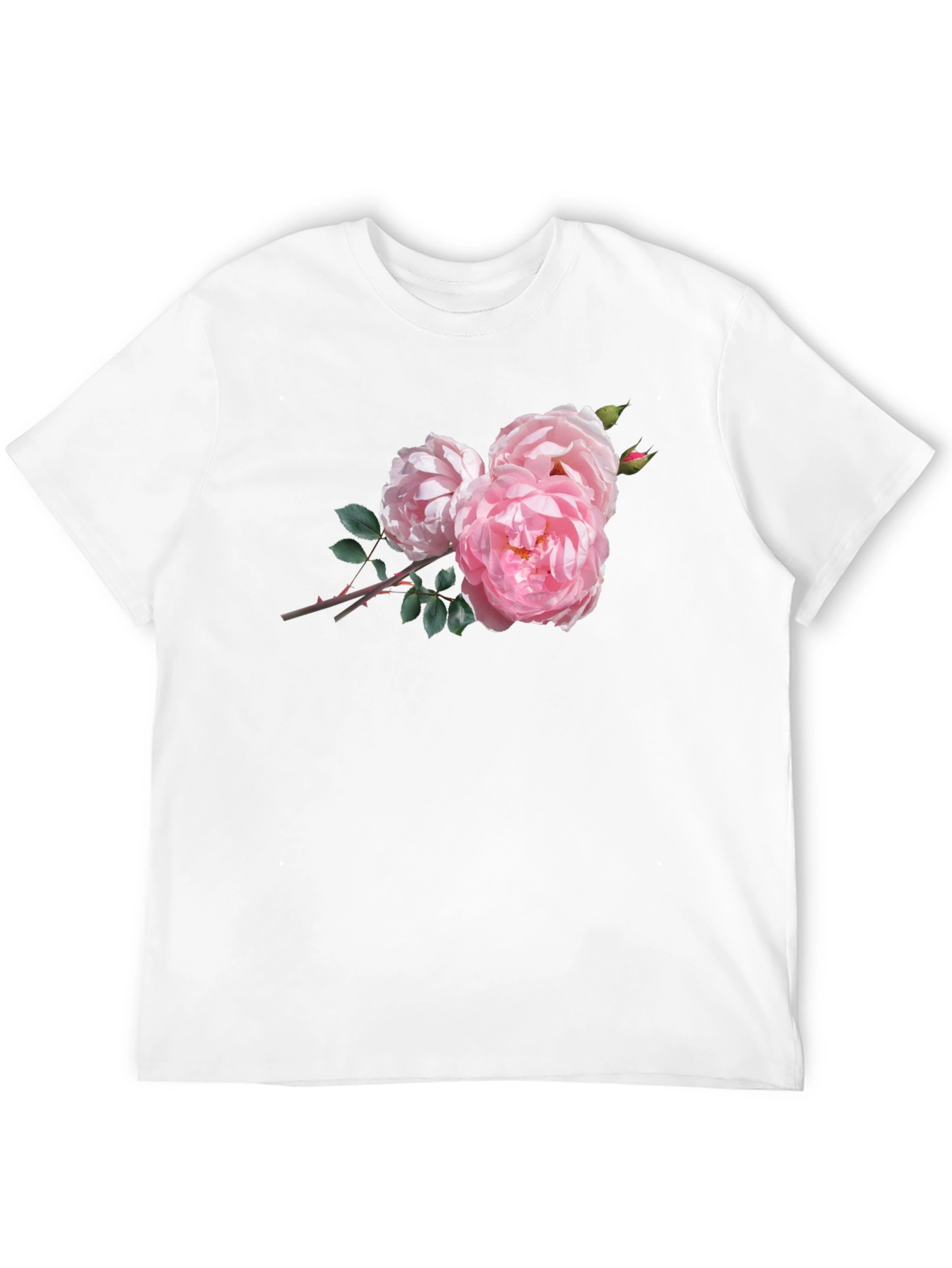 Black Floral Print Crew Neck T-Shirt view 12