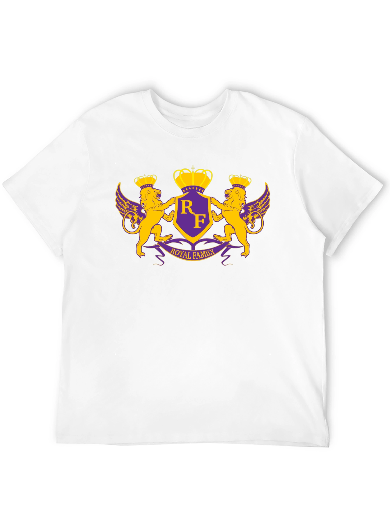 Black Royal Family Crest Graphic T-Shirt view 12