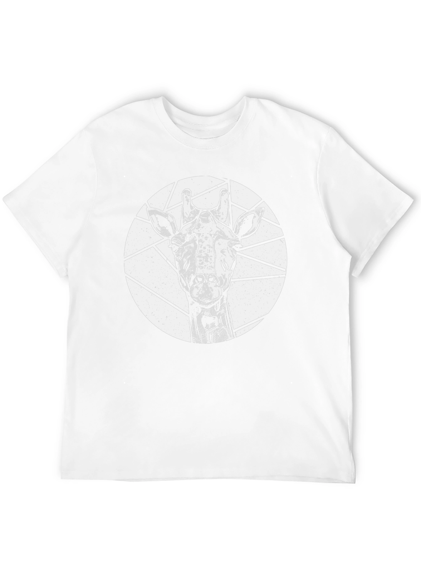Black Giraffe Graphic Tee - Unique Black Shirt view 12