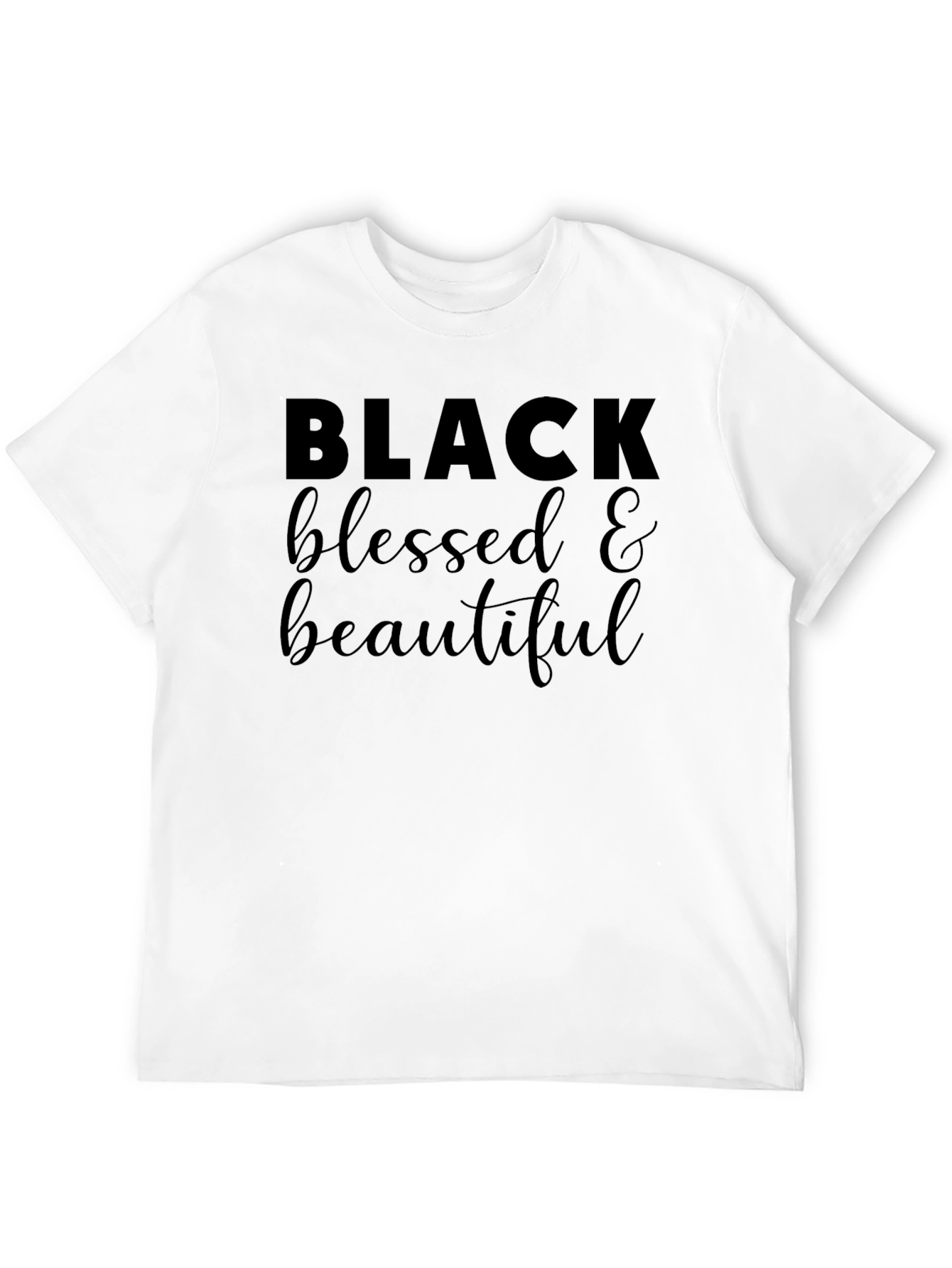 Black Black Blessed & Beautiful Graphic Tee view 12