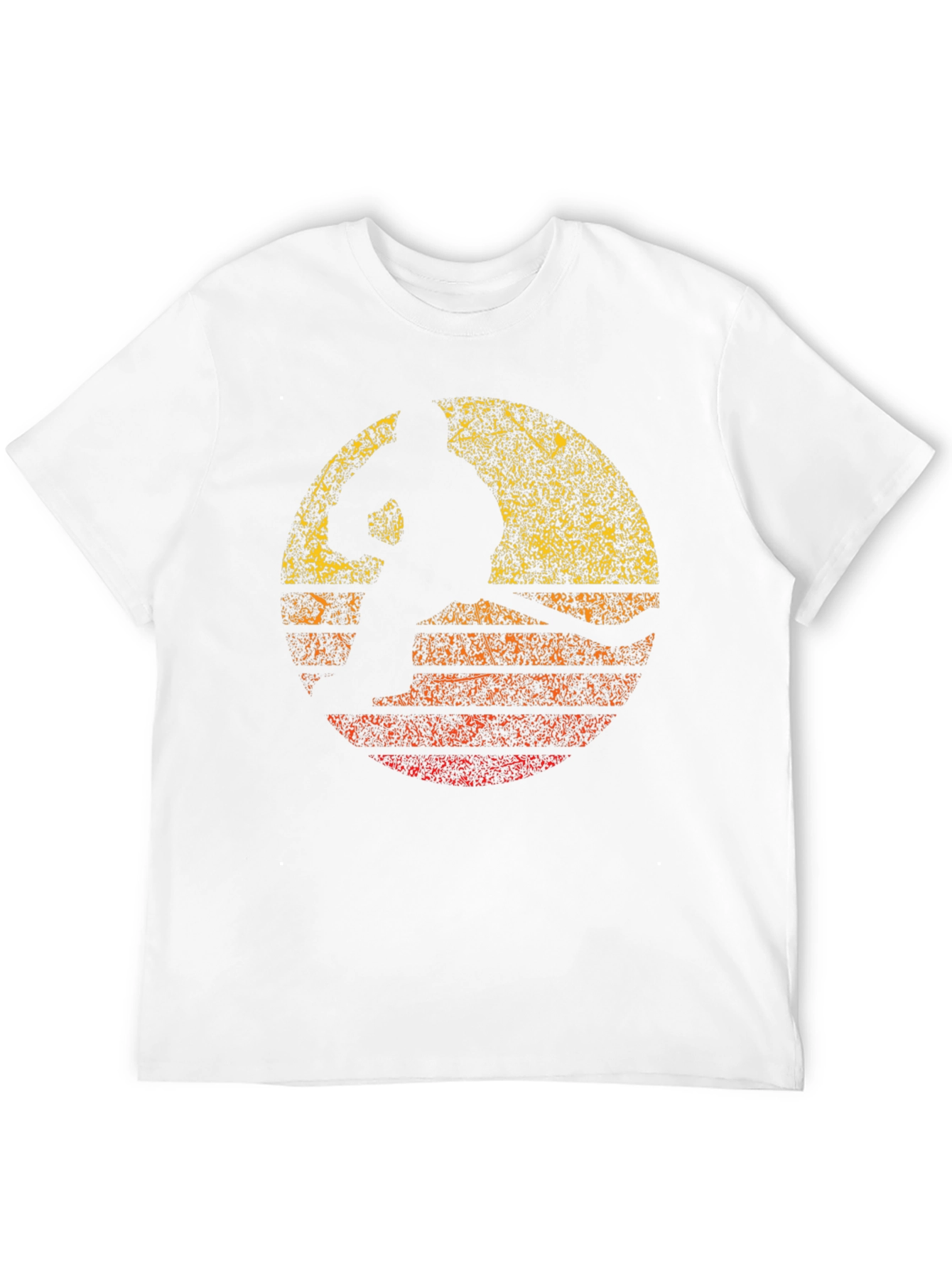 Black Retro Sunset Silhouette T-Shirt - Black view 12