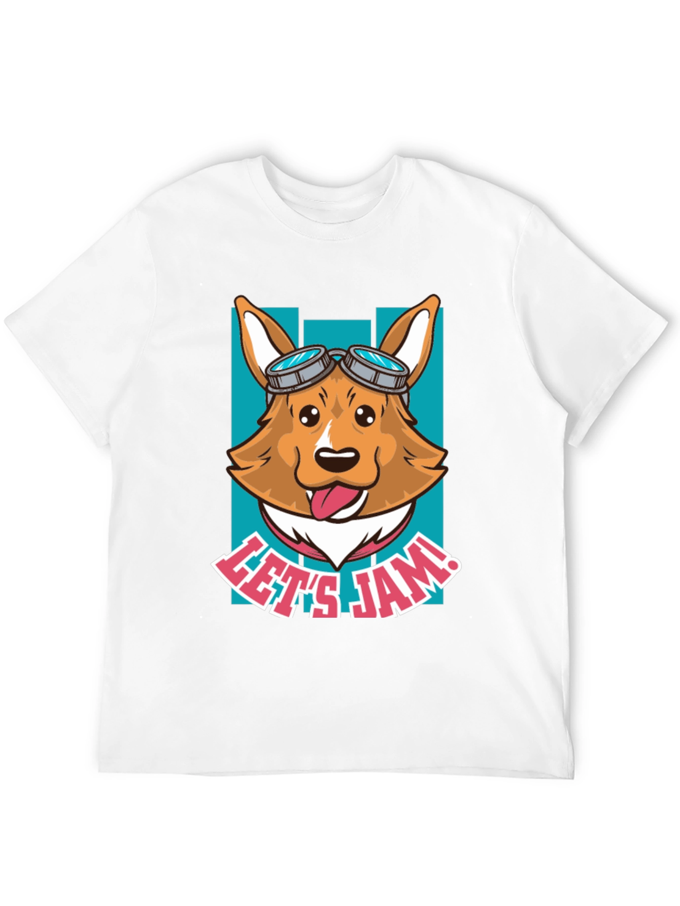 Black Let's Jam Corgi T-Shirt - Funny Dog Tee view 12