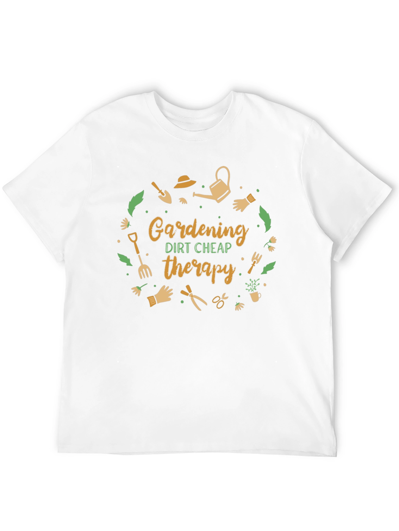 Black Gardening Therapy Graphic Tee view 12