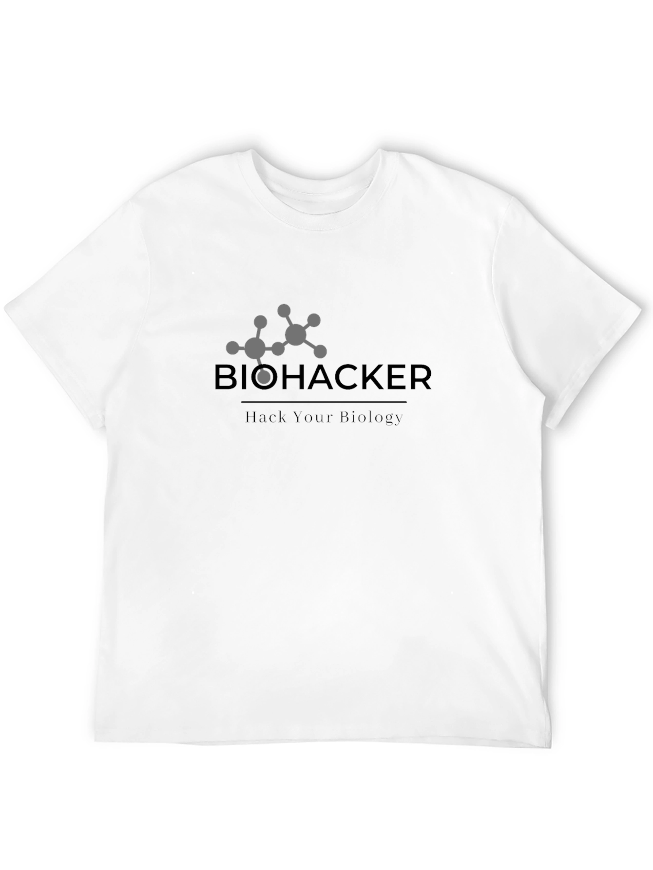 Black Biohacker T-Shirt - Hack Your Biology view 12