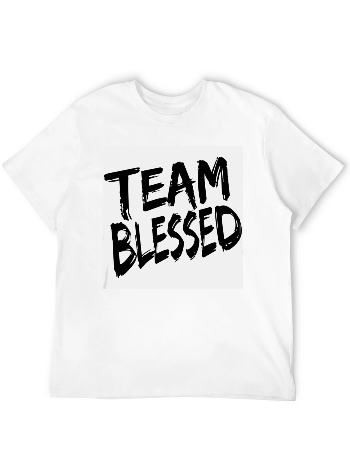 Black Team Blessed Graphic T-Shirt - Black view 12
