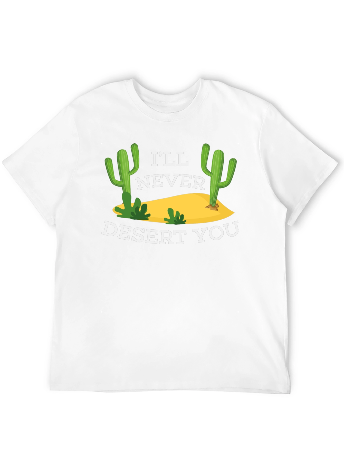 Black I'll Never Desert You Graphic Tee - Black view 12