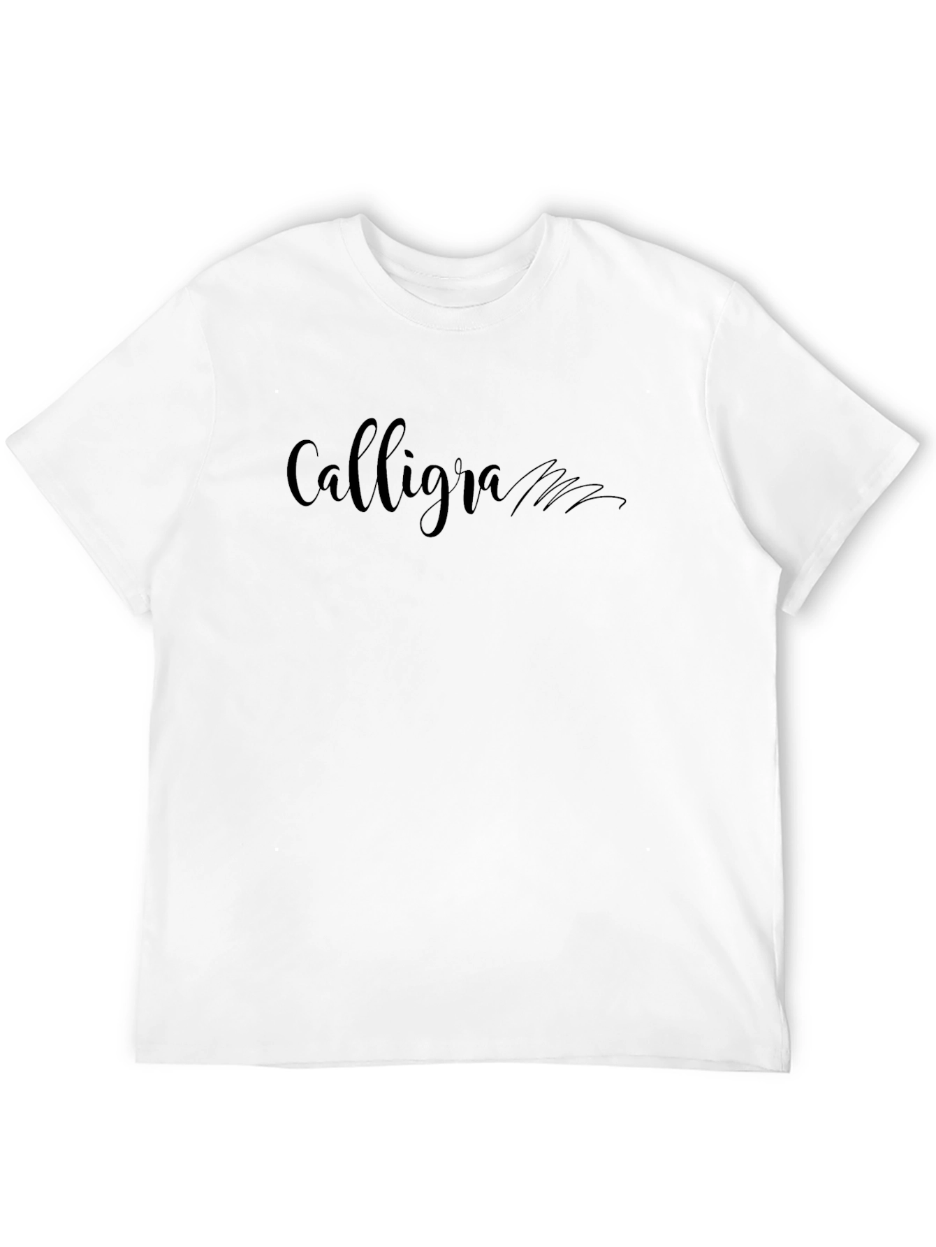 Black Calligra Black Graphic Tee | Unisex Cotton T-Shirt view 12