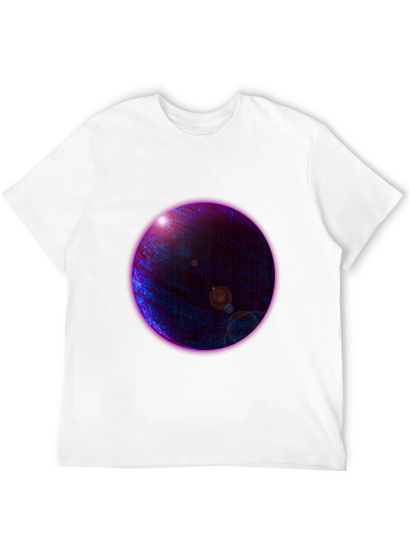 Black Cosmic Planet Graphic Tee view 12