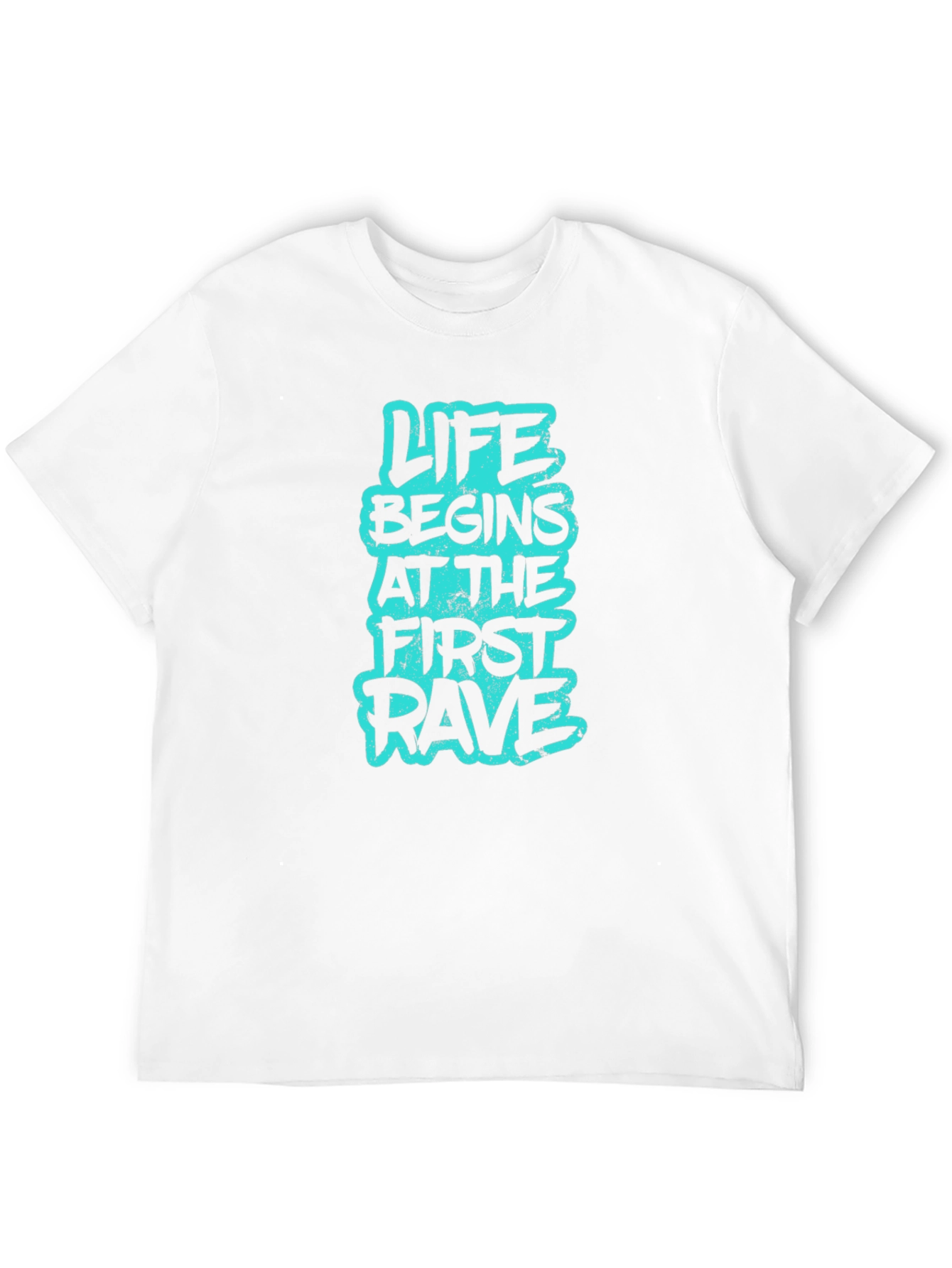 Black Life Begins at the First Rave Graphic T-Shirt view 12
