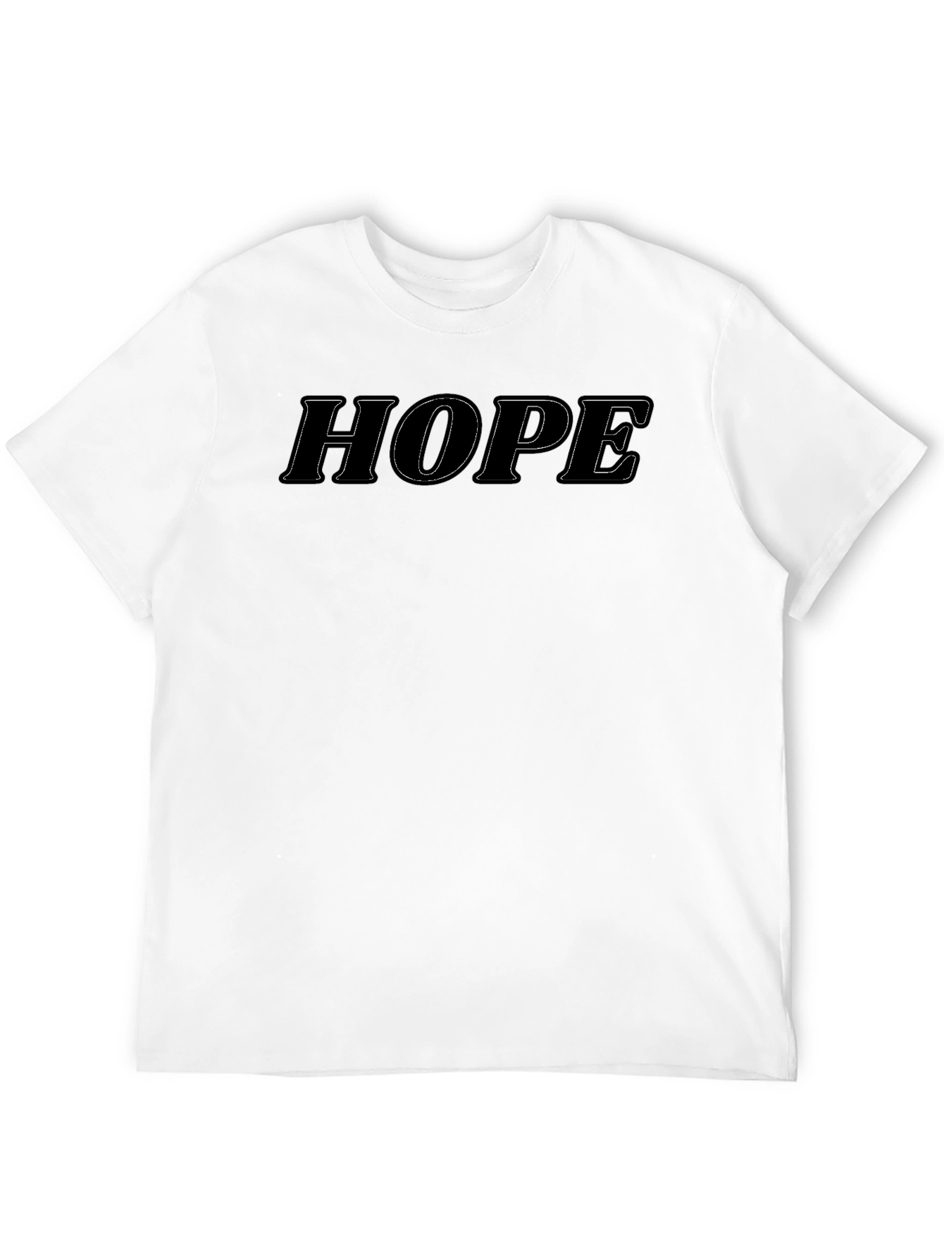 Black Hope Graphic Tee - Black Casual T-Shirt view 12