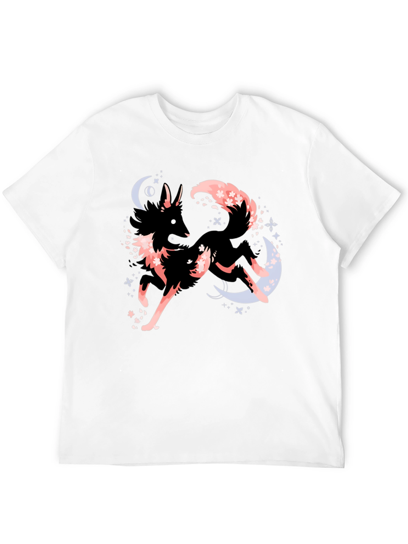 Black Mystic Fox Graphic Tee - Black view 12