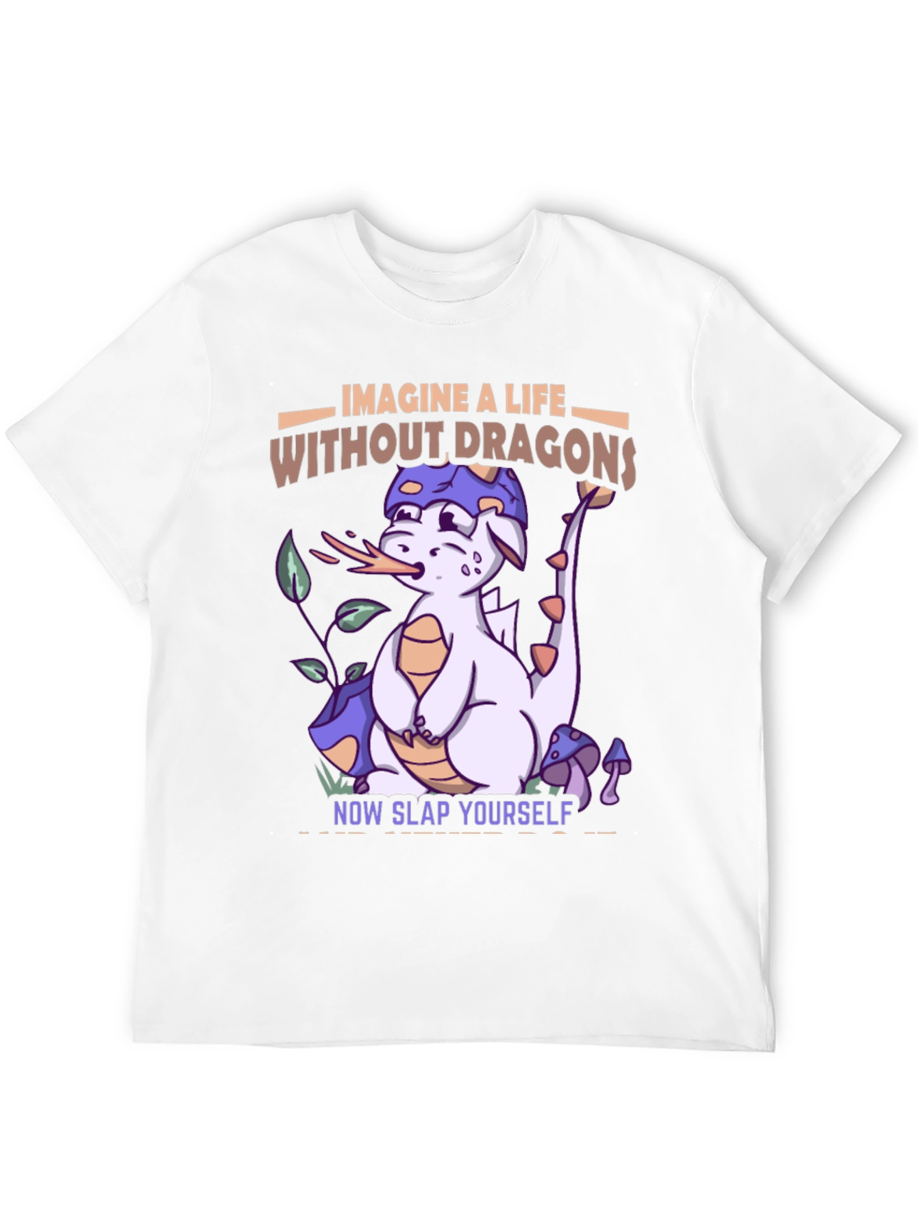 Black Imagine a Life Without Dragons T-Shirt view 12