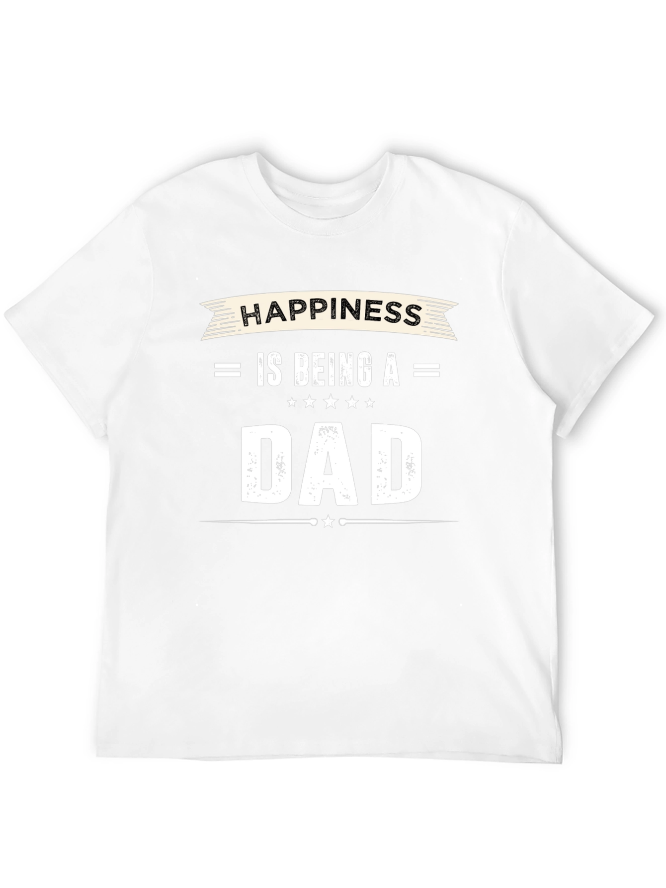 Black Happiness is Being A Dad - Men's Black T-Shirt view 12