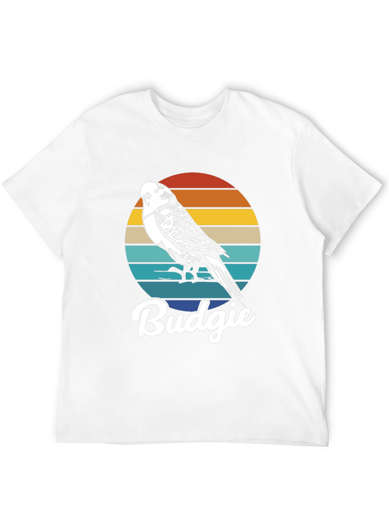 Retro Budgie T-Shirt - Vintage Bird Lover Tee - 12