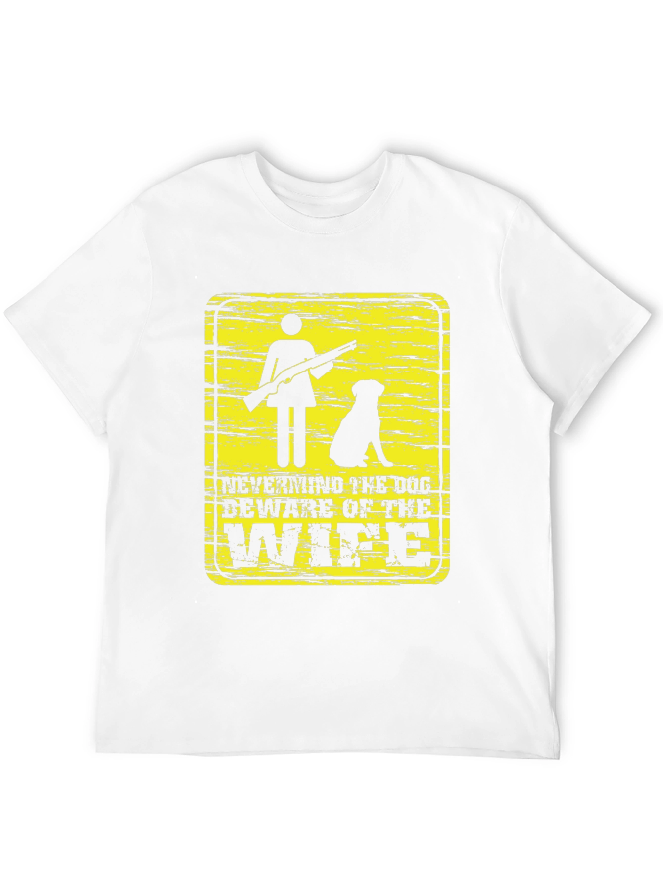 Black Beware of Wife Funny Graphic T-Shirt view 12