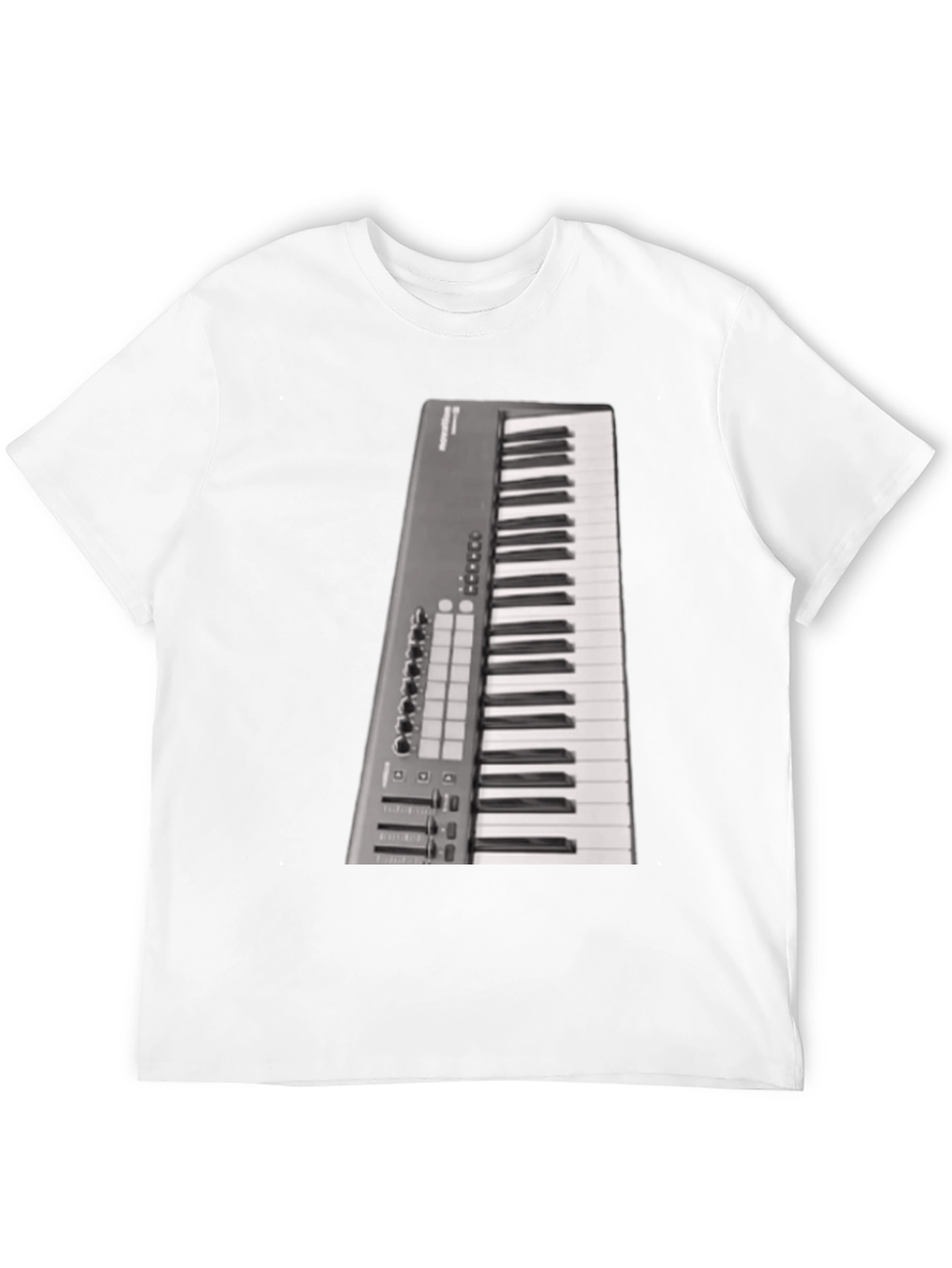 Black Keyboard T-Shirt Musician Graphic Tee view 12