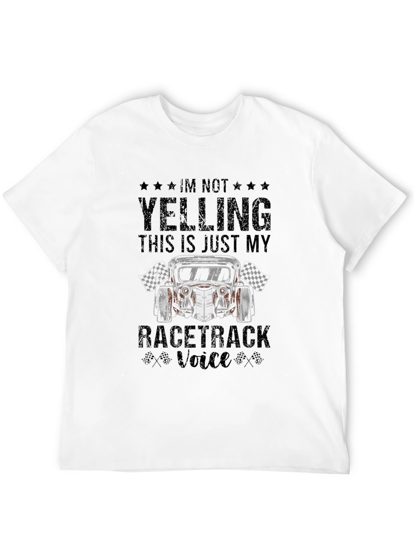 Black Racetrack Voice Graphic Tee - Motorsports Fan Apparel view 12