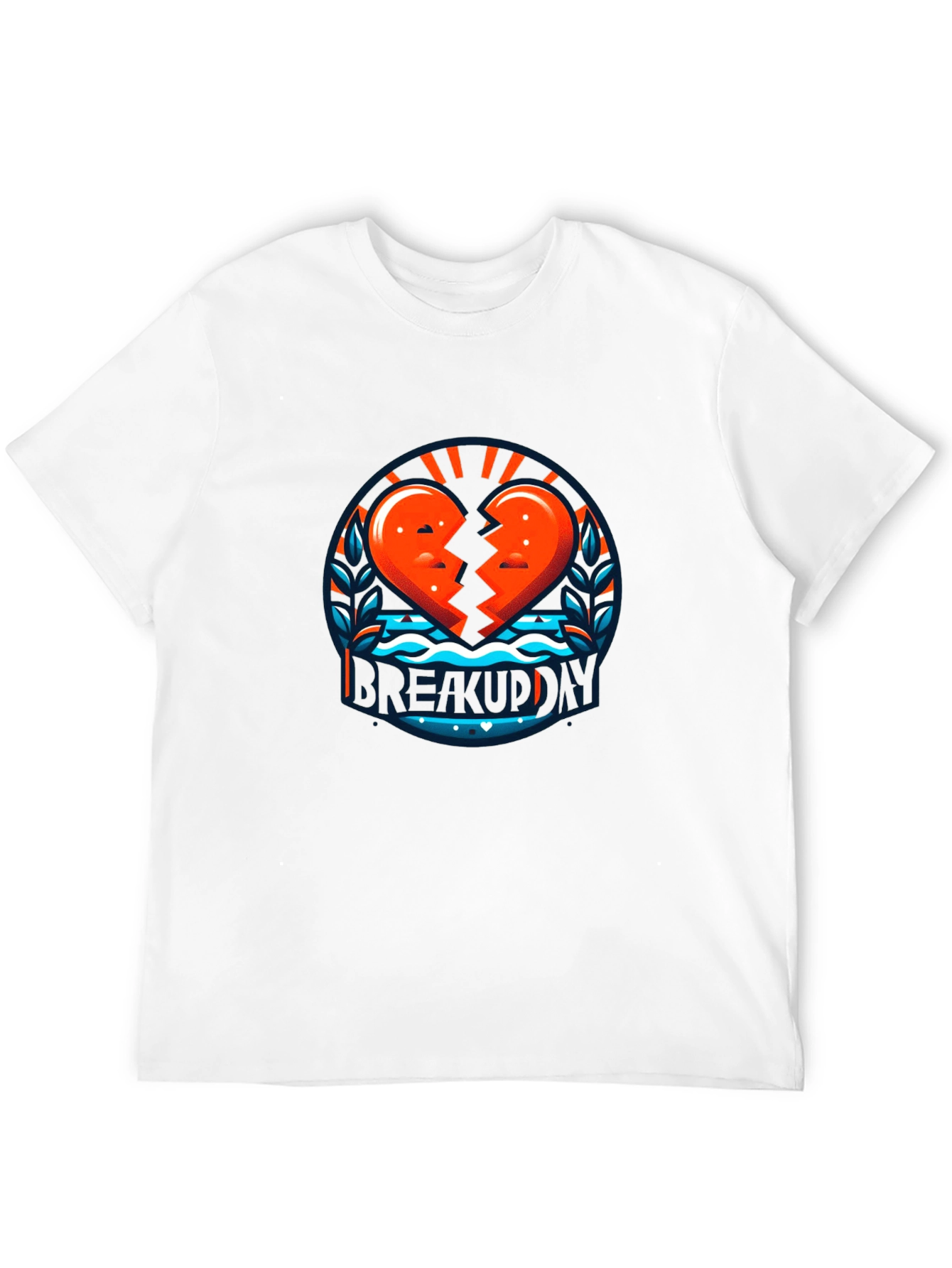 Black Breakup Day Graphic Tee - Stylish Heartbreak T-Shirt view 12