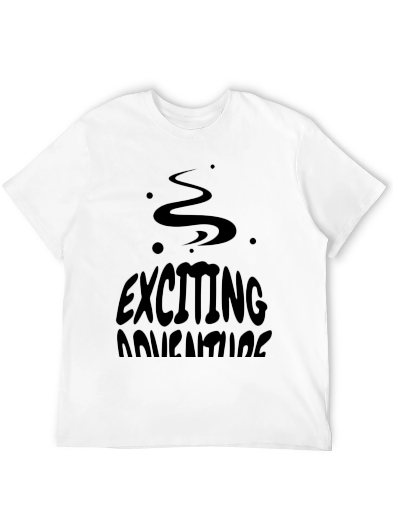 Black Exciting Adventures Black Graphic T-Shirt view 12