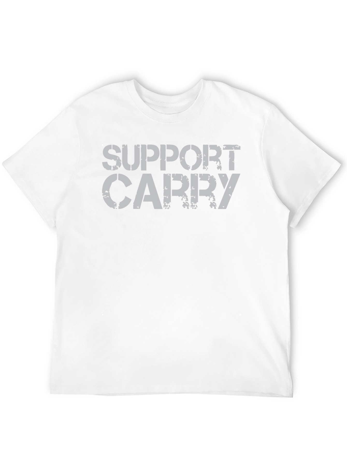 Black Support Carry Graphic Tee - Black Casual Shirt view 12