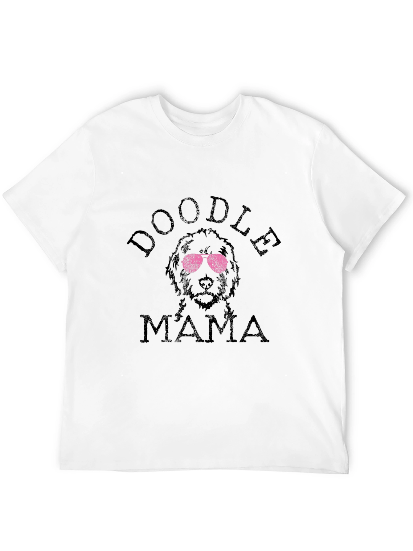Black Doodle Mama Black T-Shirt view 12
