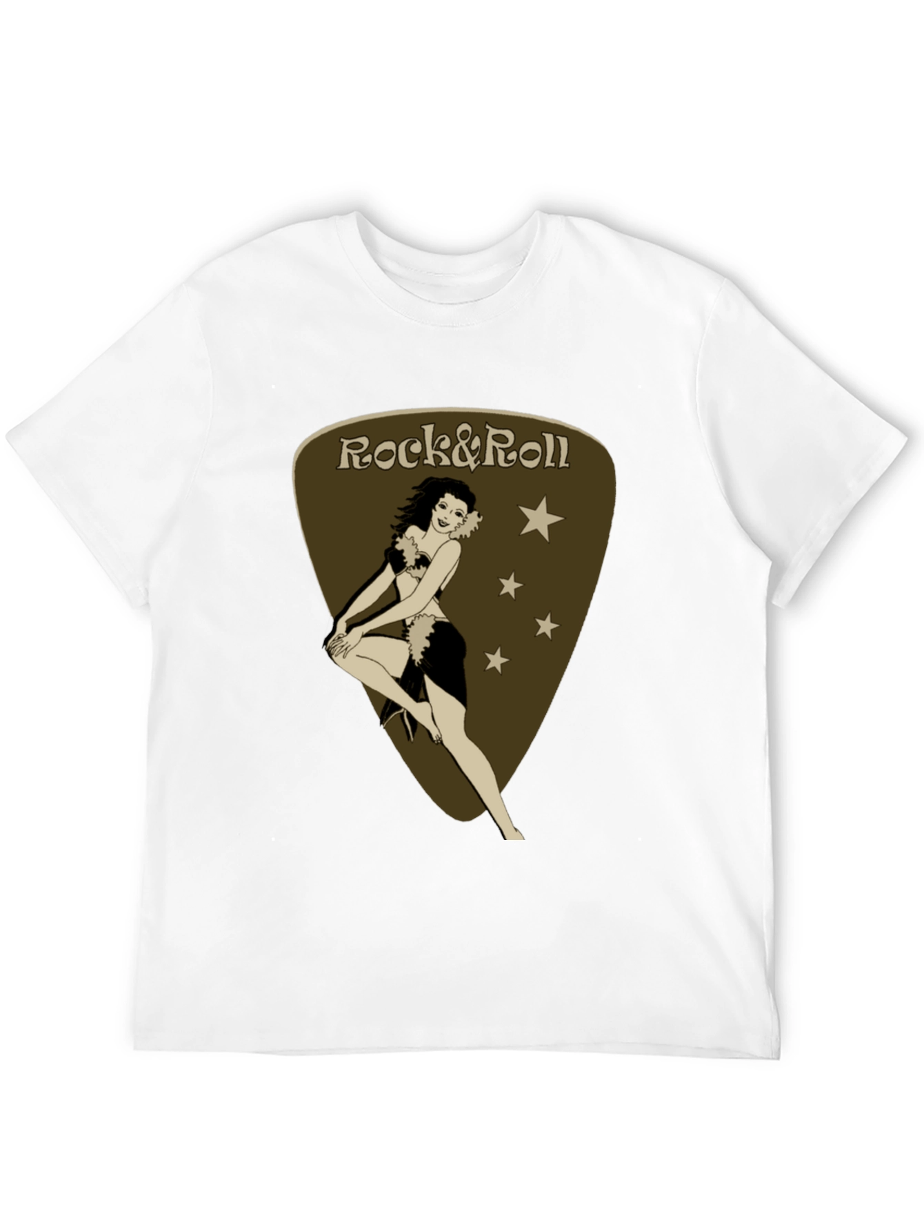 Black Rock & Roll Pin-Up Black T-Shirt view 12