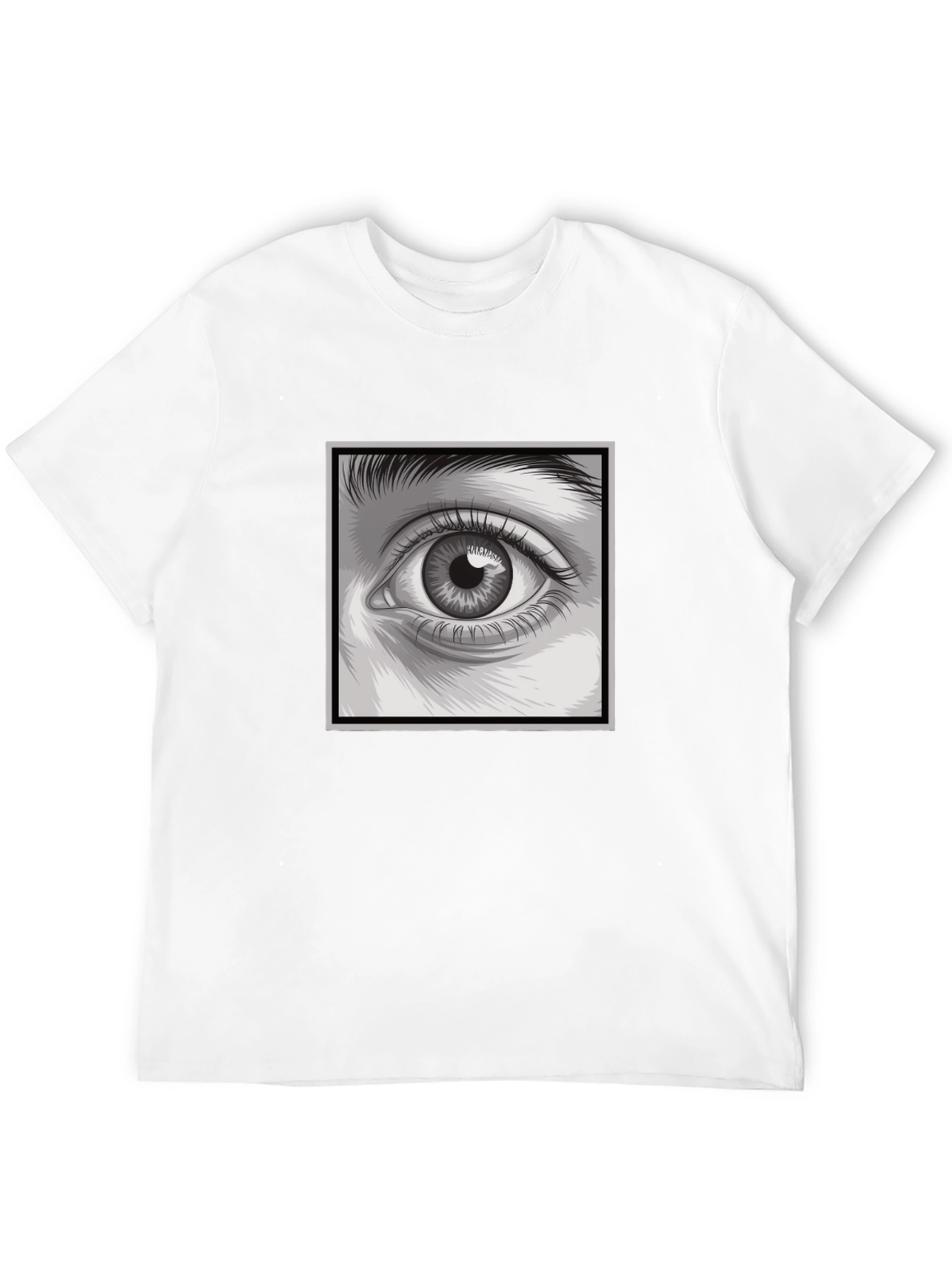 Black Eye Graphic Print Black T-Shirt view 12