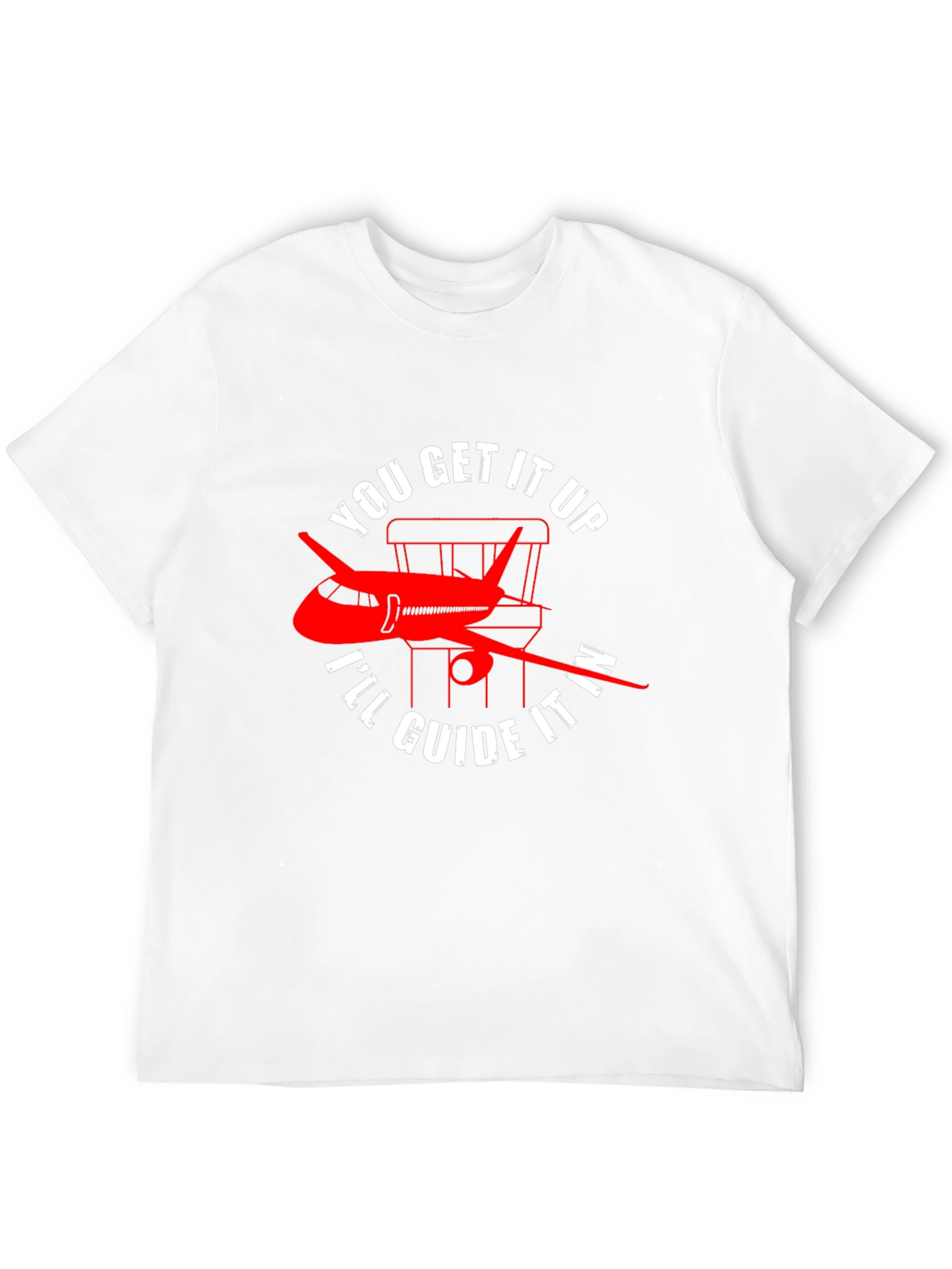 Black Pilot Guide Airplane T-Shirt view 12