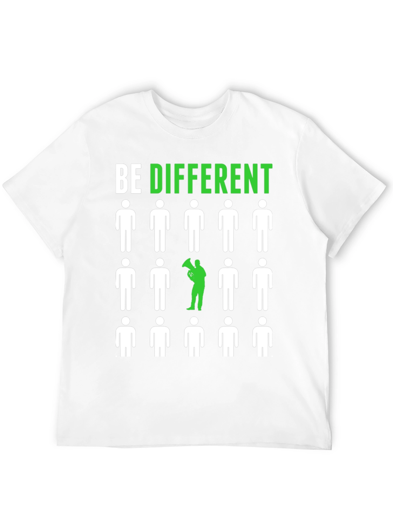 Black Be Different Graphic Tee - Unique Statement Shirt view 12