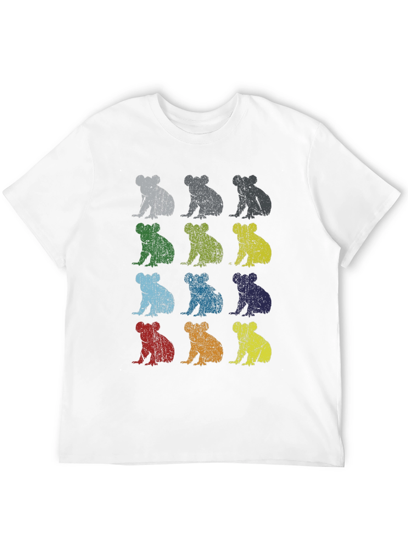 Black Retro Koala T-Shirt - Men's Black Graphic Tee view 12