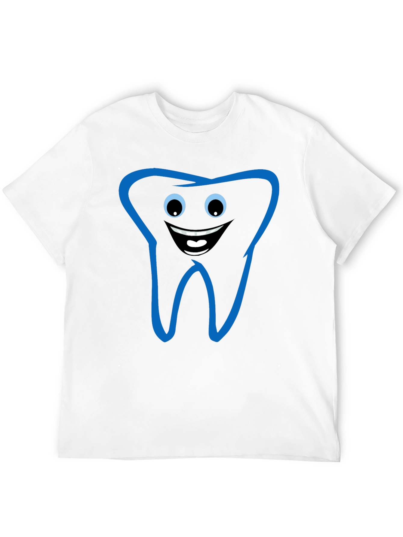 Black Funny Tooth Graphic Tee - Black Cotton T-Shirt view 12