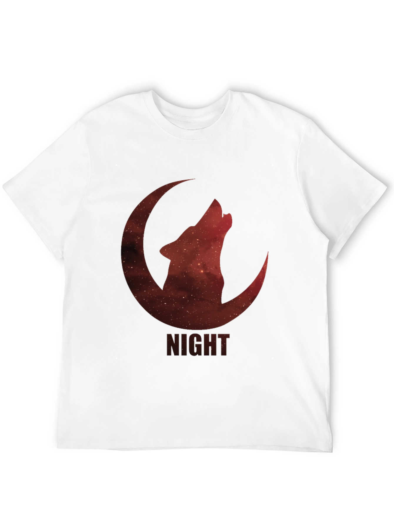 Black Night Wolf Moon Graphic T-Shirt view 12