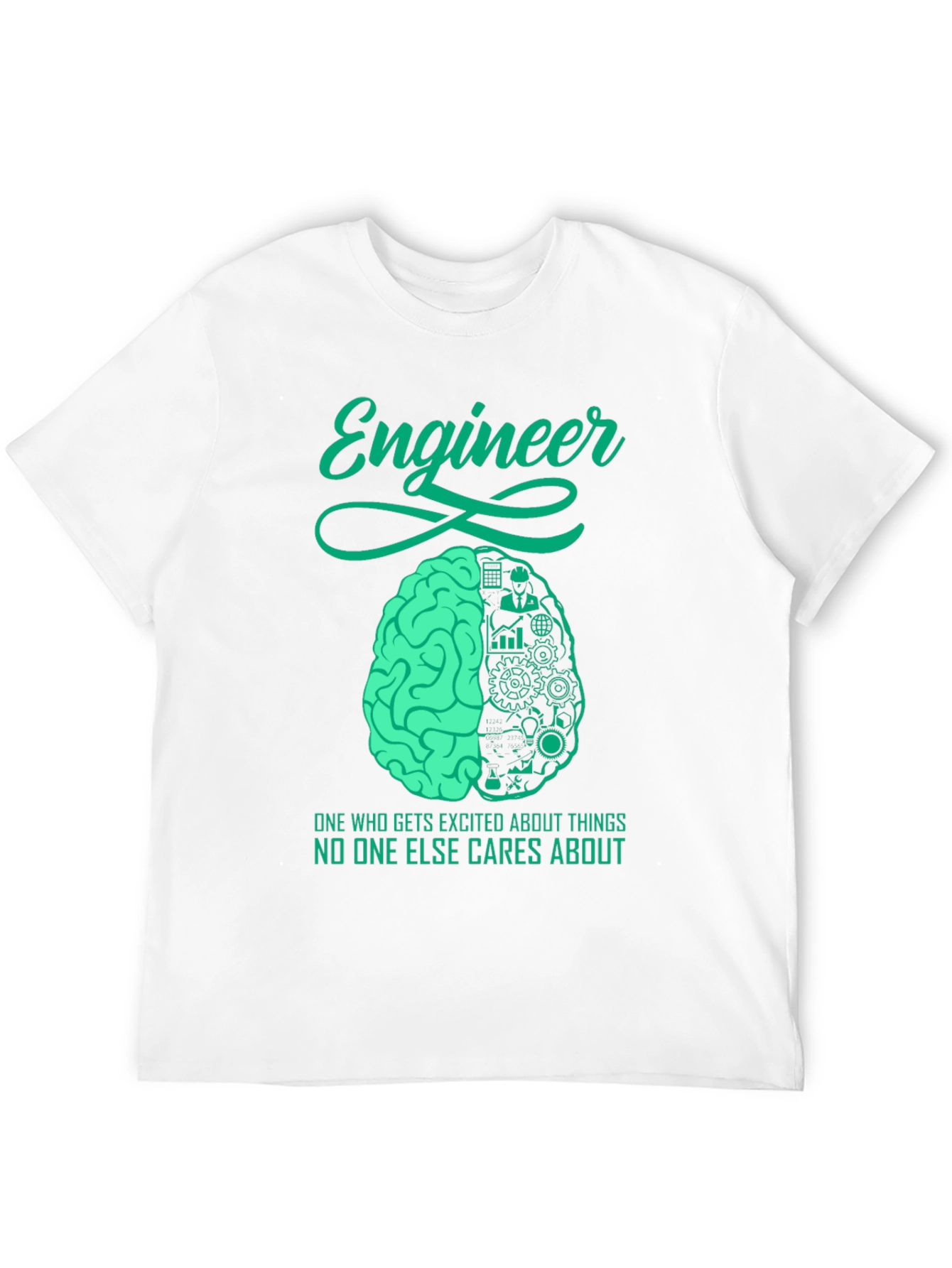 Engineer Brain T-Shirt - Unique Engineering Design - 12