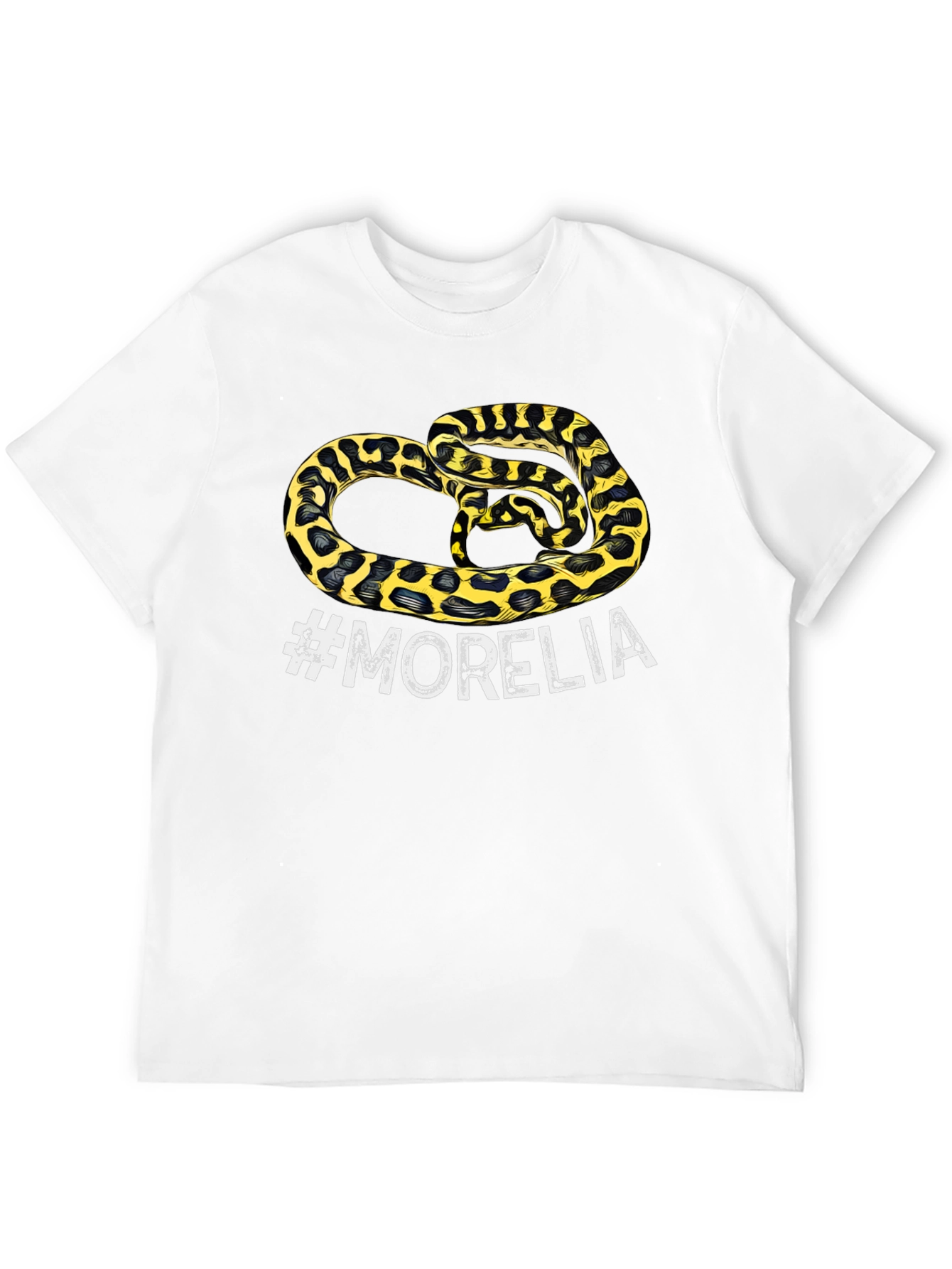 Black Morelia Snake Graphic T-Shirt - Men's Black Tee view 12