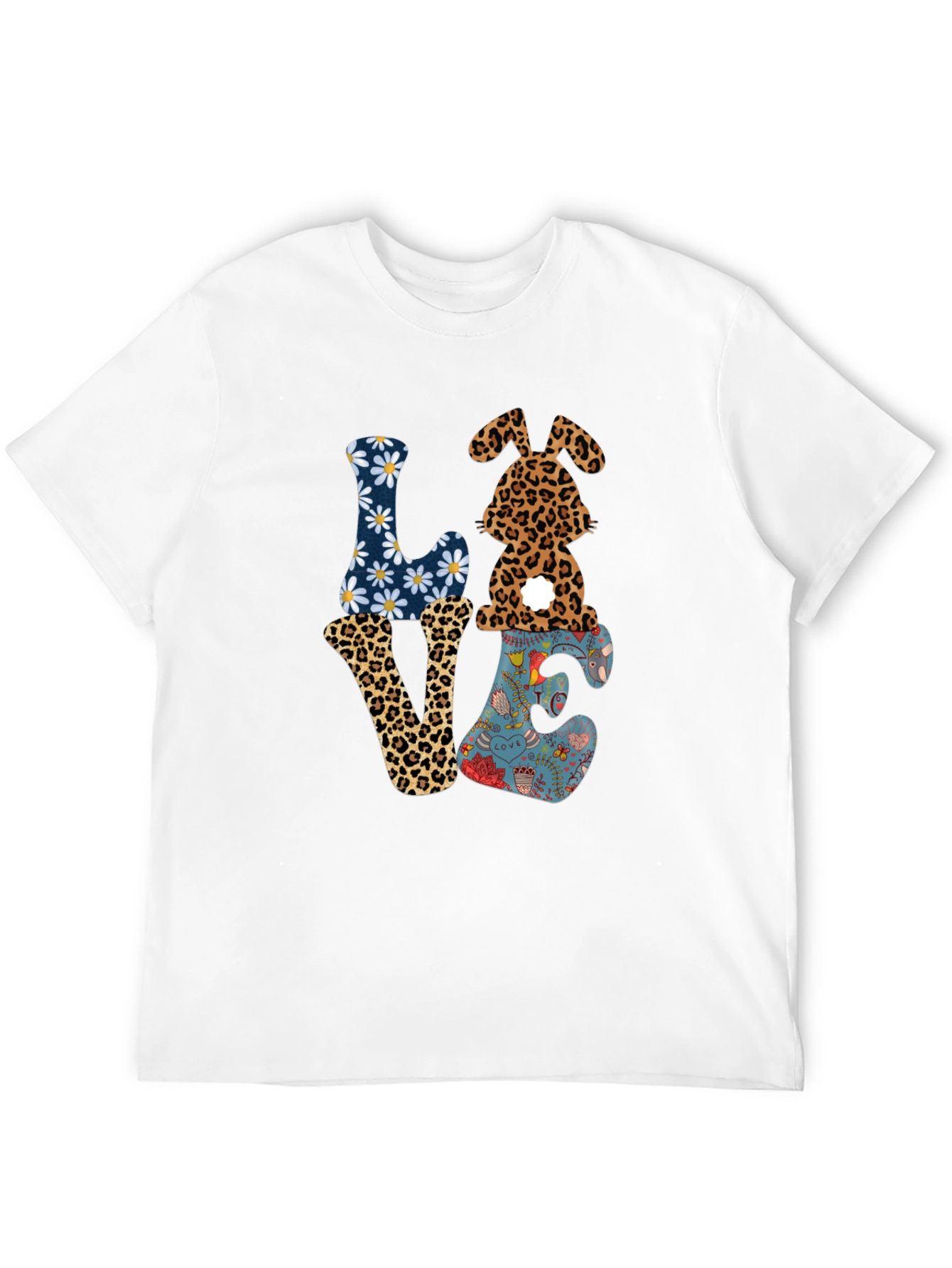 Love Easter Bunny Graphic Tee - Black - 12