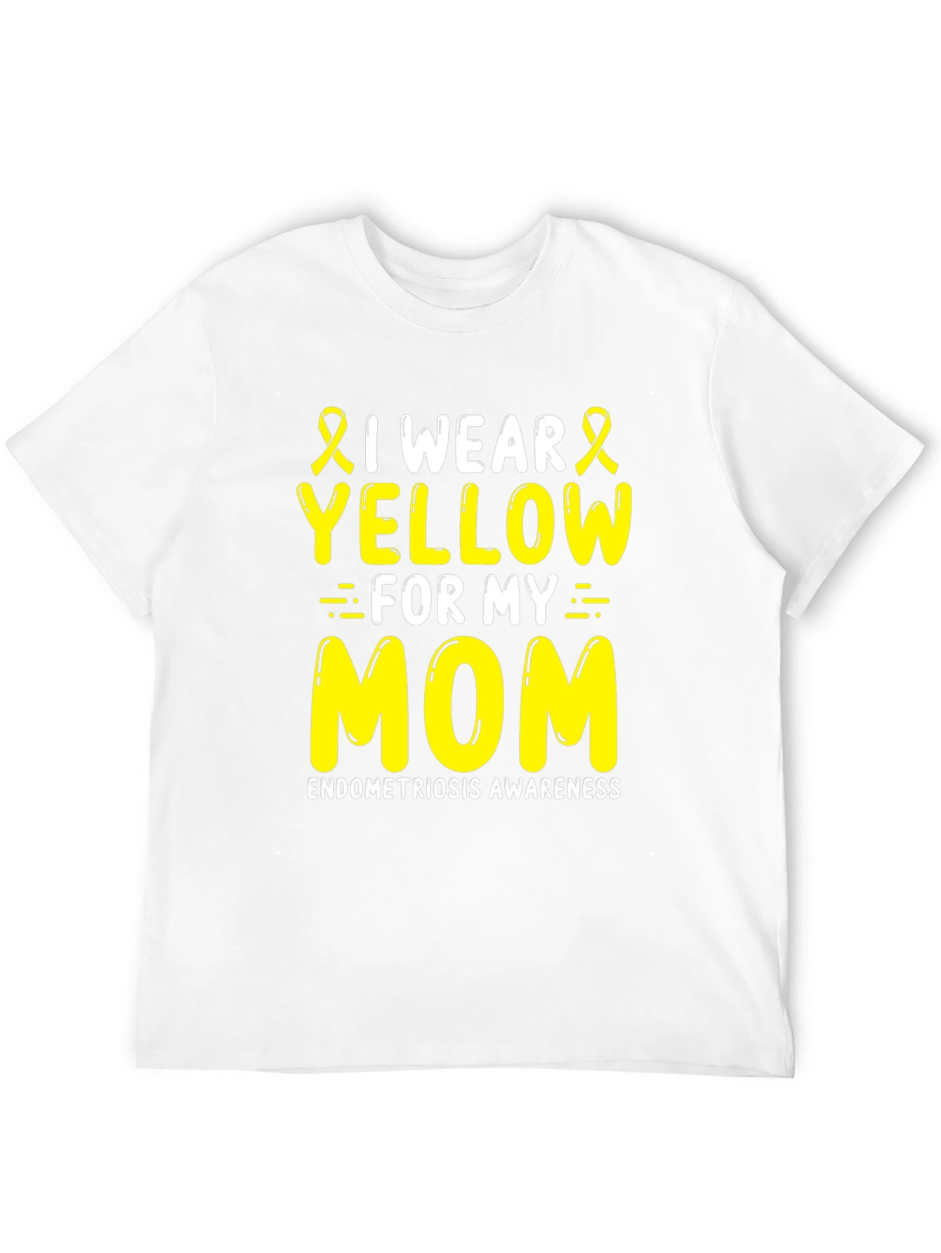 Endometriosis Awareness T-Shirt I Wear Yellow For My Mom - 12