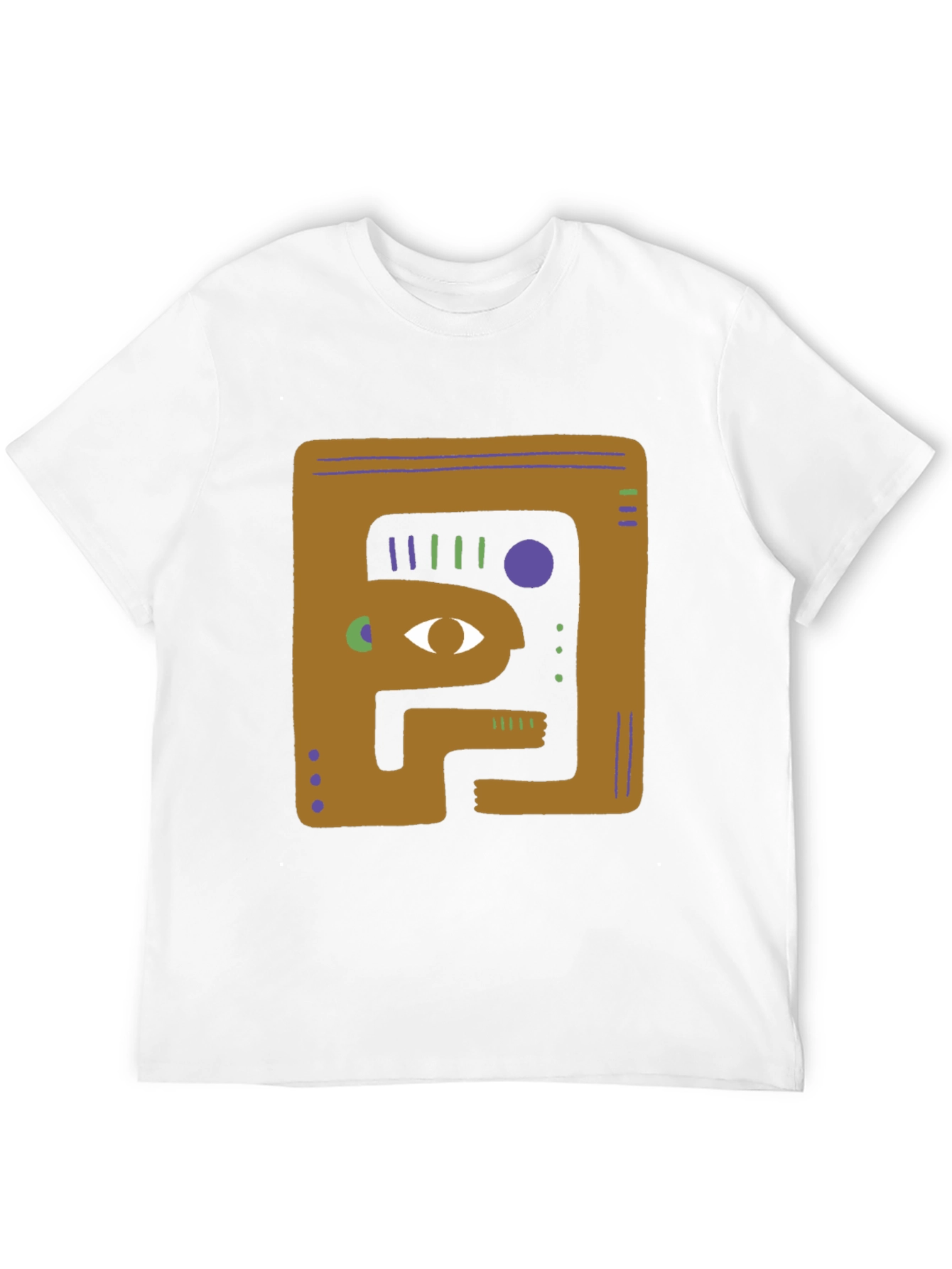 Black Abstract Graphic Print Black T-Shirt view 12