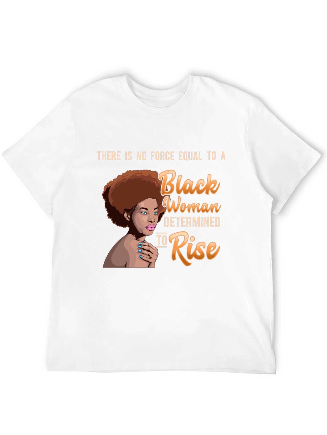 Black Black Woman Determined to Rise T-Shirt view 12