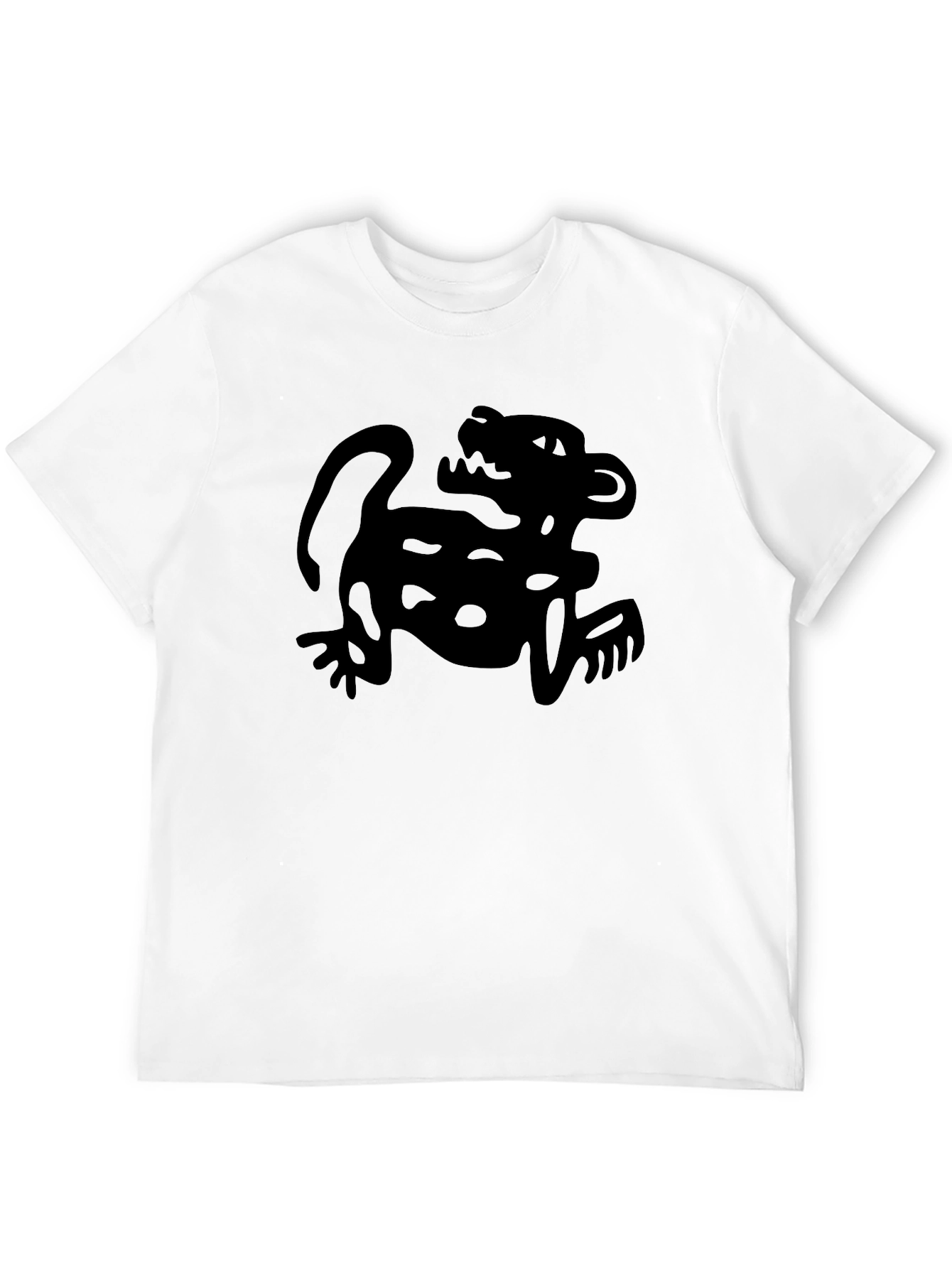 Black Black Jaguar Graphic Tee - Men's Crew Neck T-Shirt view 12