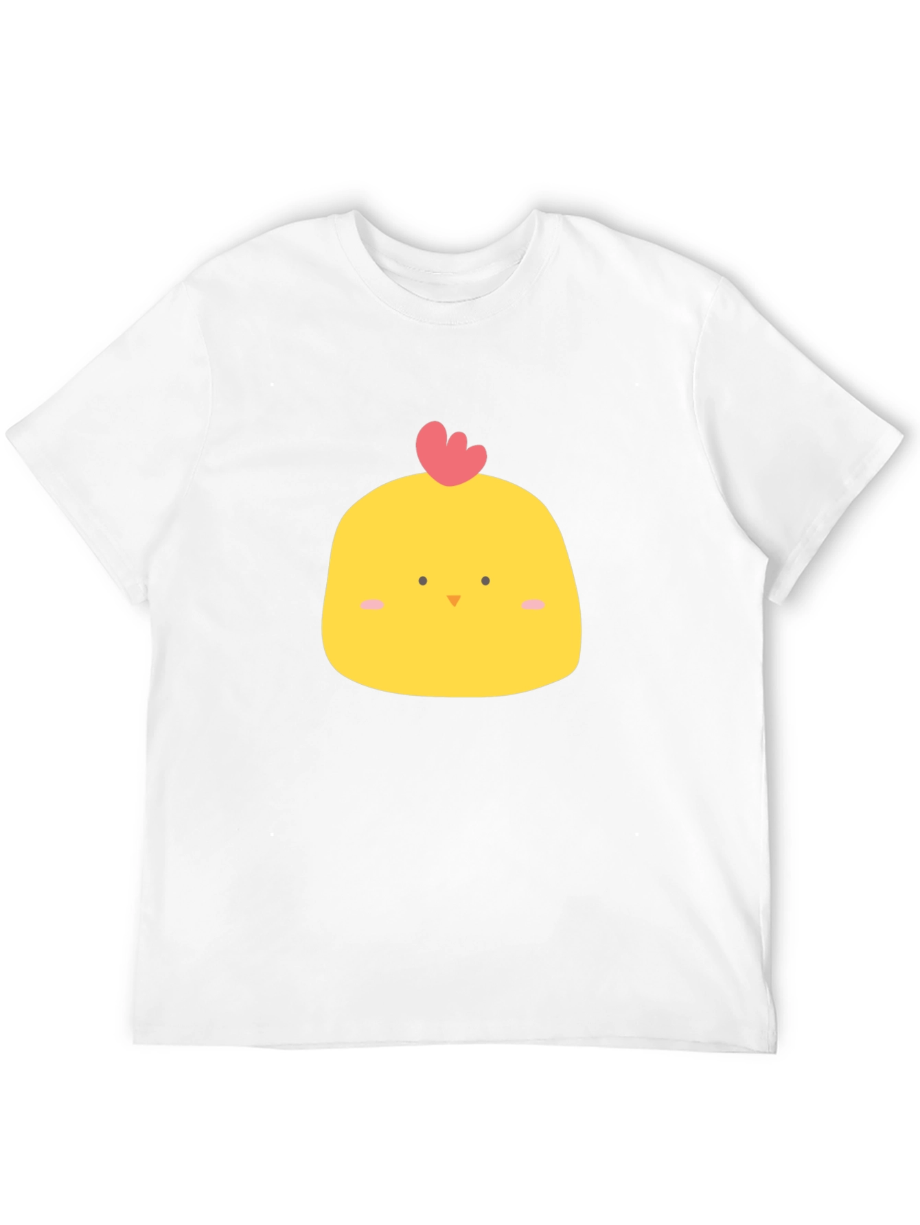Black Cute Chicken Graphic Tee - Black Cotton Blend view 12