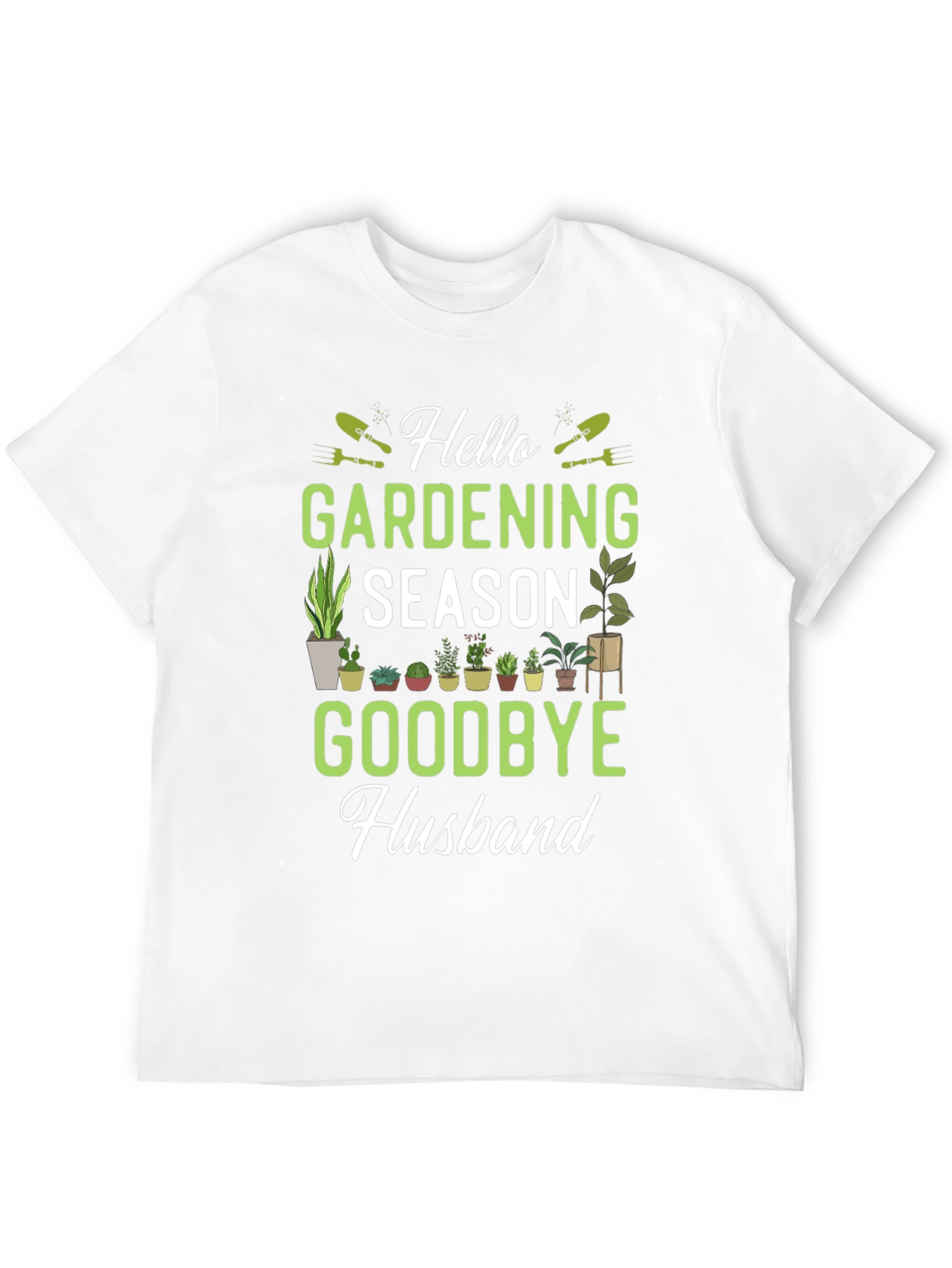 Black Hello Gardening Season T-Shirt view 12